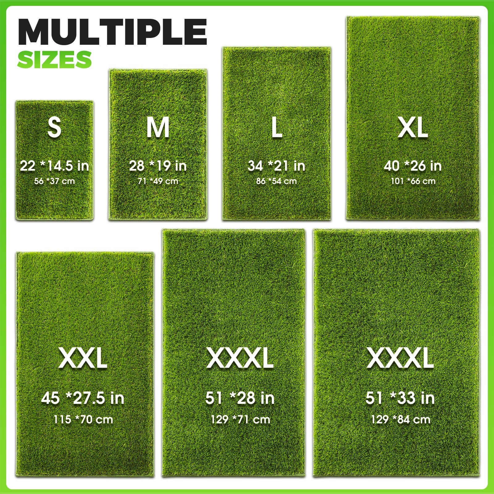 Hompet indoor-outdoor grass mat for versatile dog use.