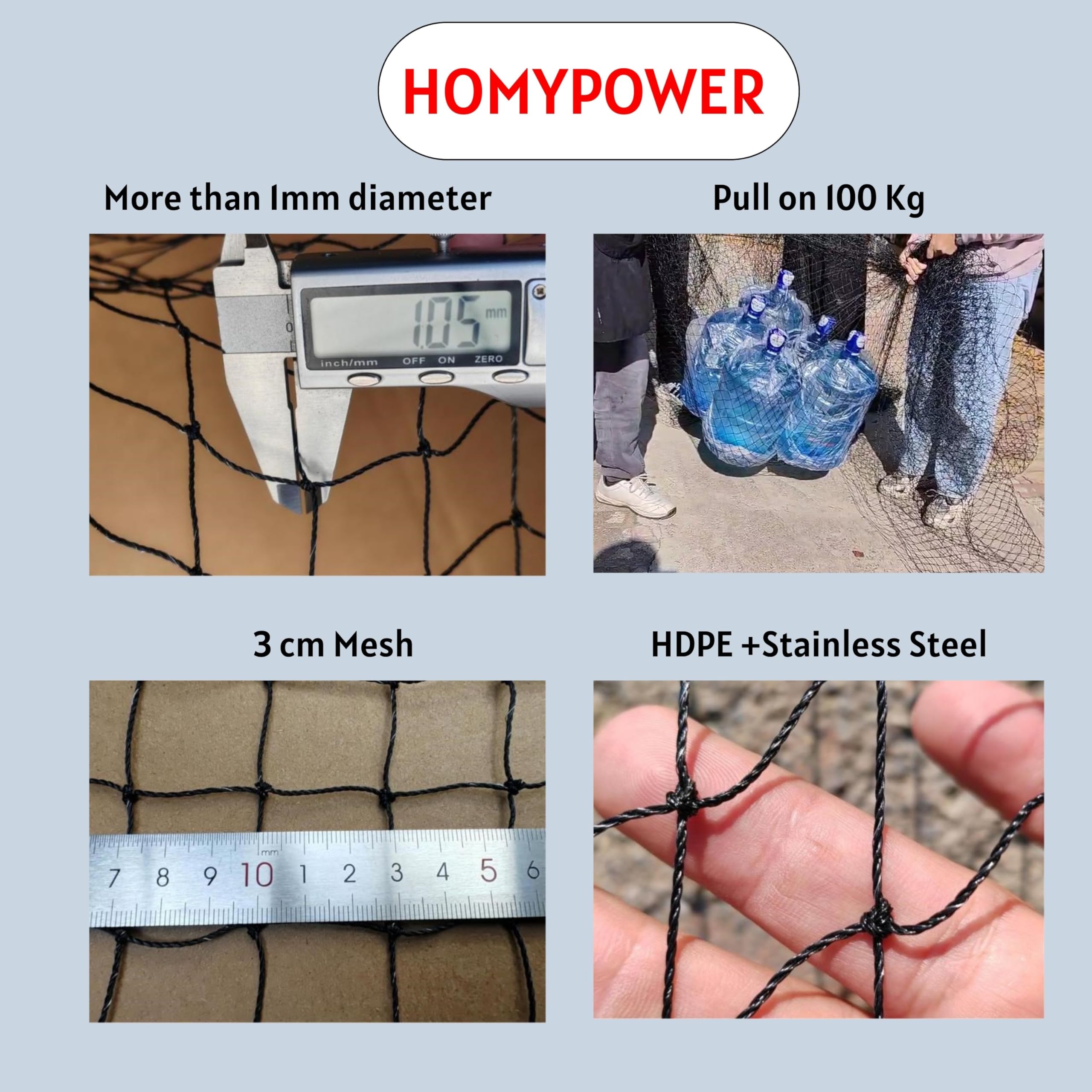 HOMYPOWER ventilación adecuada sin obstruir la vista desde el balcón.