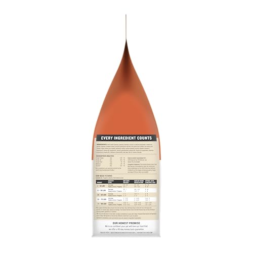 Ingredientes visibles de The Honest Kitchen Wholemade: res criados en ranchos y vegetales frescos