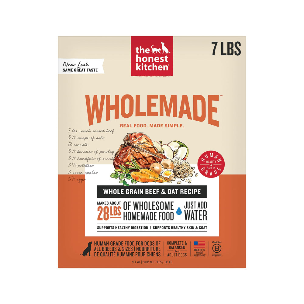 The Honest Kitchen WholeMade deshidratada res avena, lista para rehidratar y alimentar