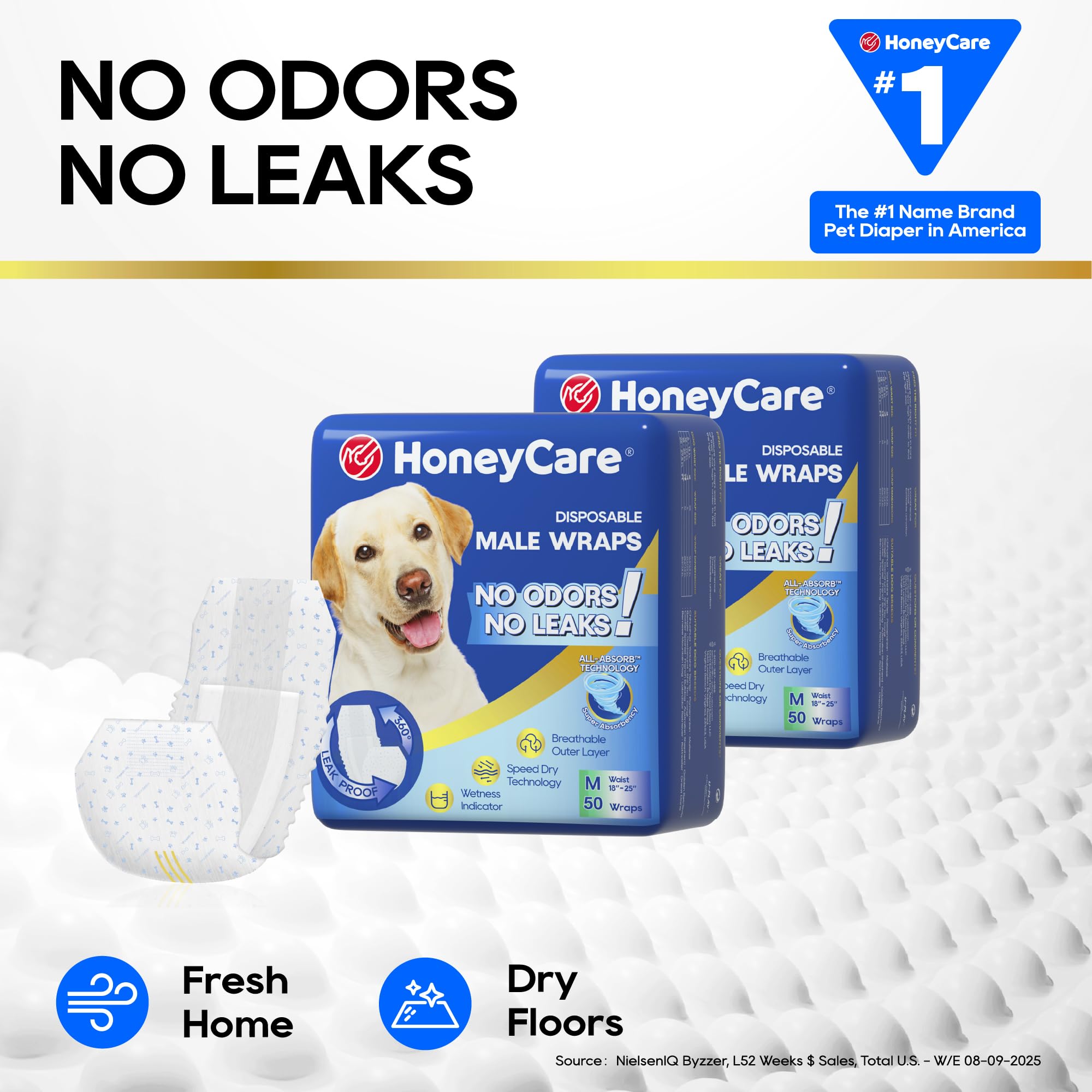 HONEY CARE All-Absorb A25 wrap indicador de humedad visible.