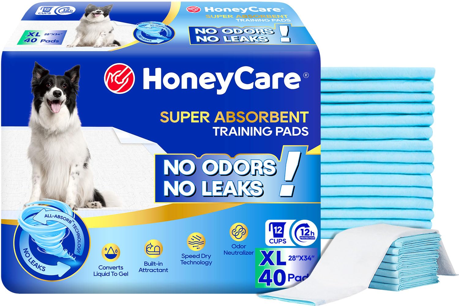 HONEY CARE All-Absorb: capas-5 que maximizan la absorción de líquidos.
