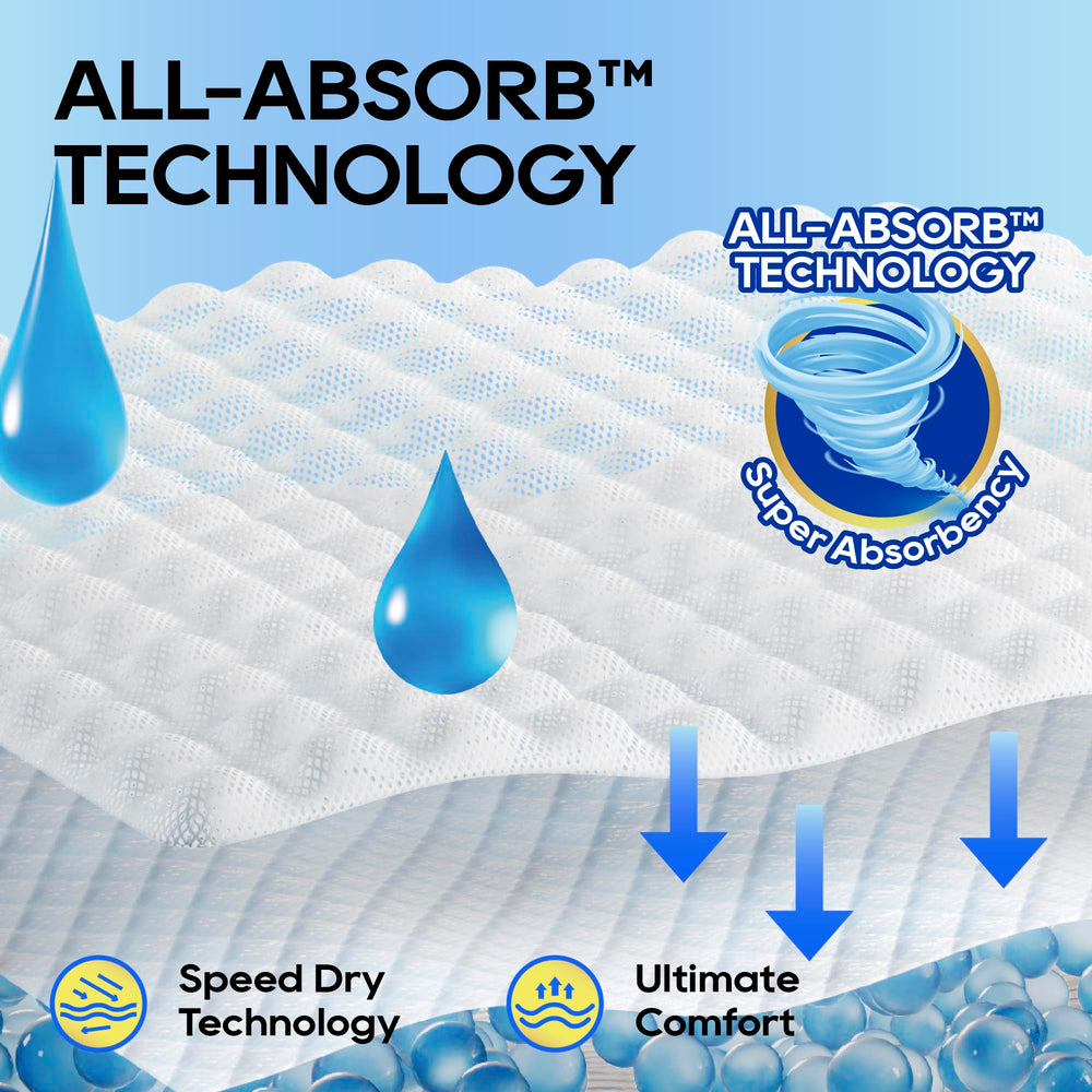 Honey Care All-Absorb - confort durante el movimiento gracias a su diseño flexible