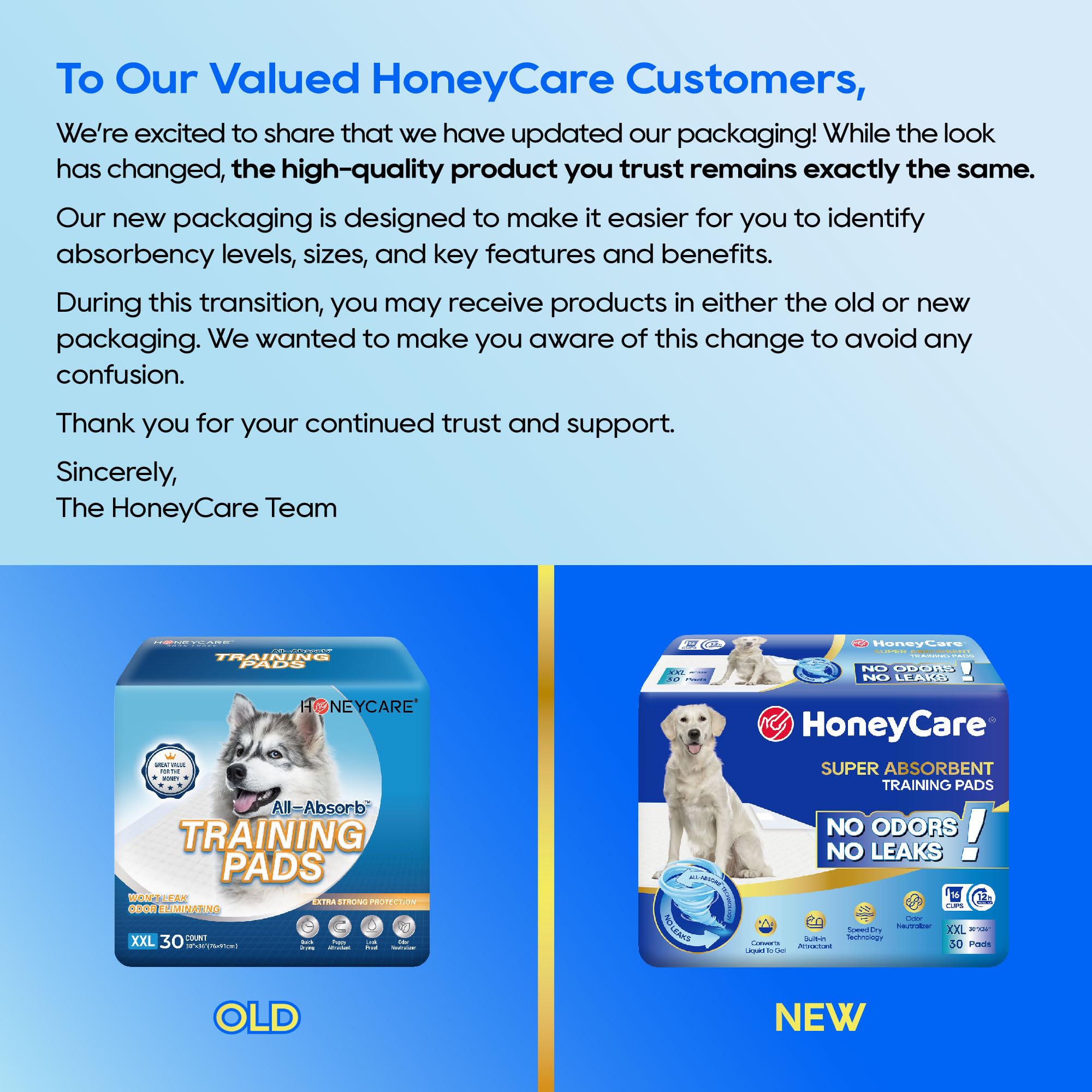 HONEY CARE All-Absorb XXL tapete de secado rápido para cachorros y perros.