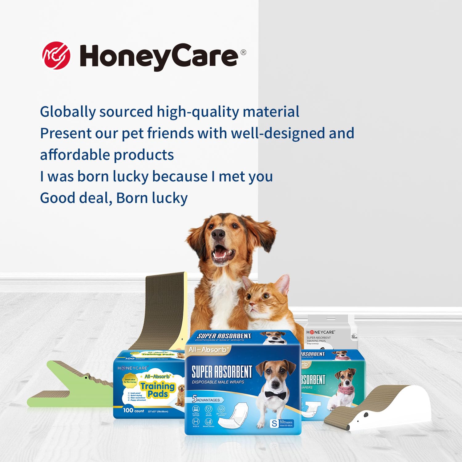 HONEY CARE All-Absorb XXL tapete de uso diario para perros y cachorros.