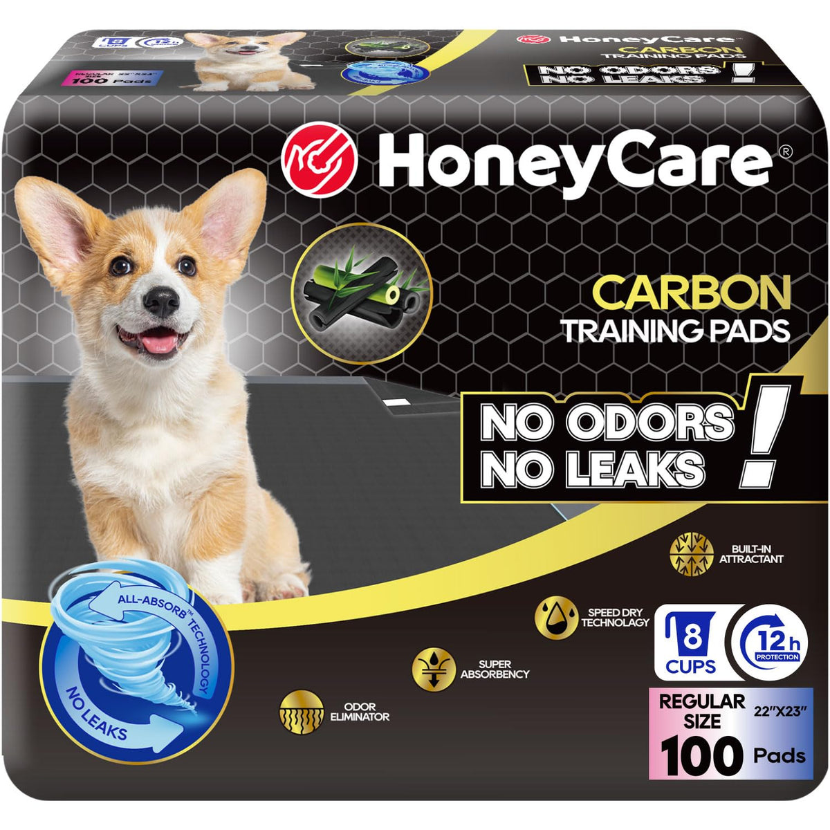 Almohadilla de entrenamiento HONEY CARE absorbente para perros y cachorros.