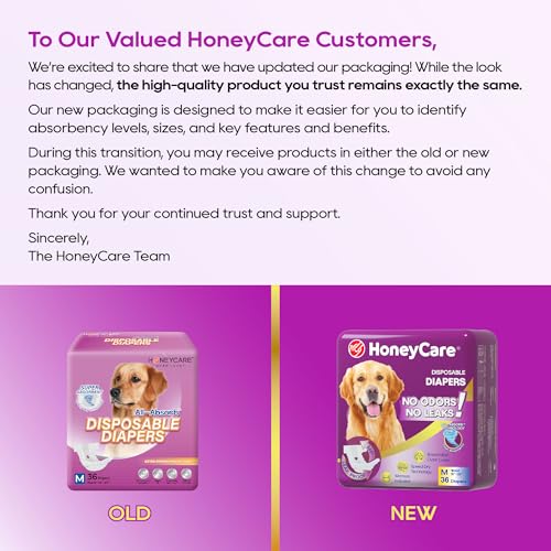 Pañales Honey Care con indicador de humedad visible para avisar el cambio.