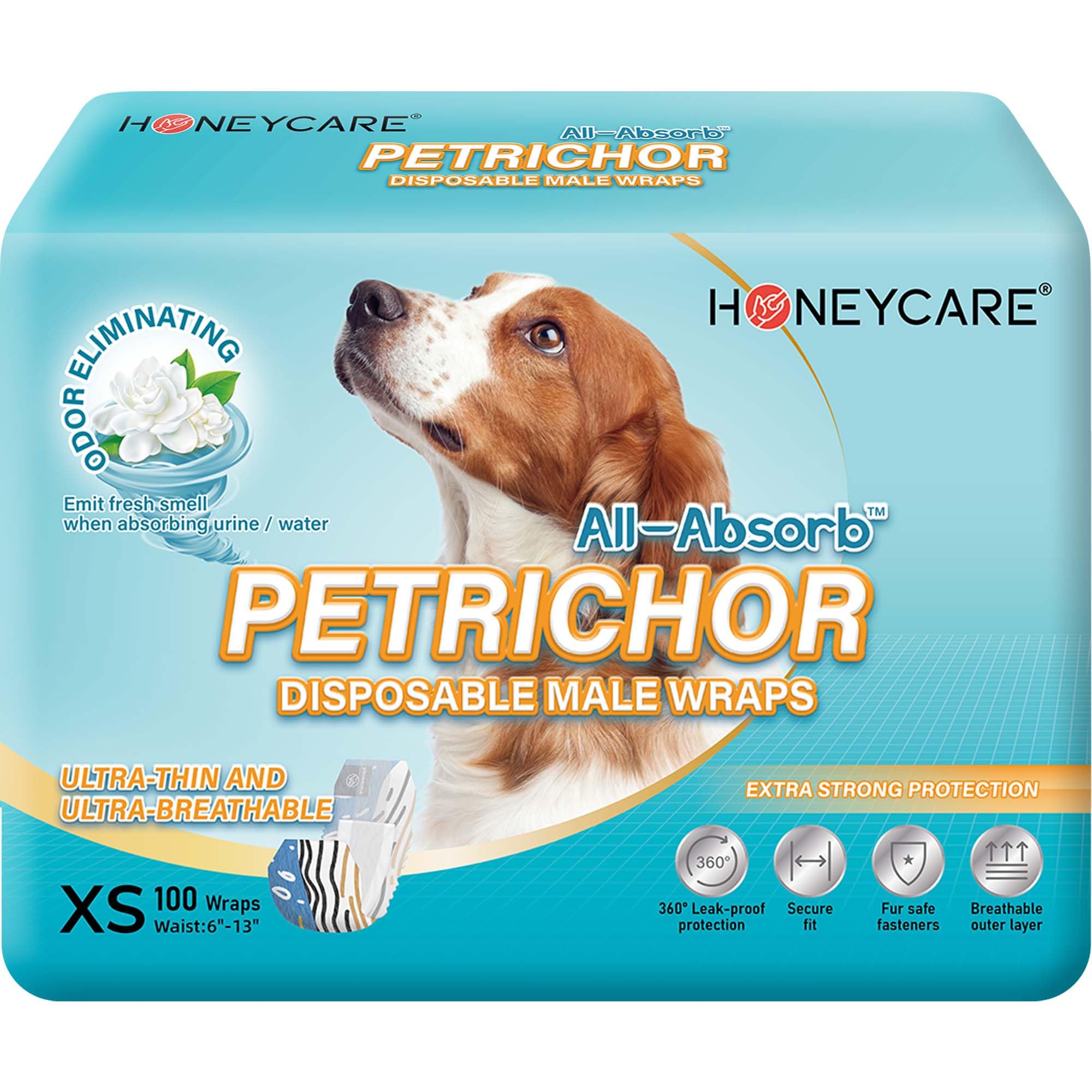 HONEY CARE Petrichor Wrap: ajuste seguro para perros pequeños