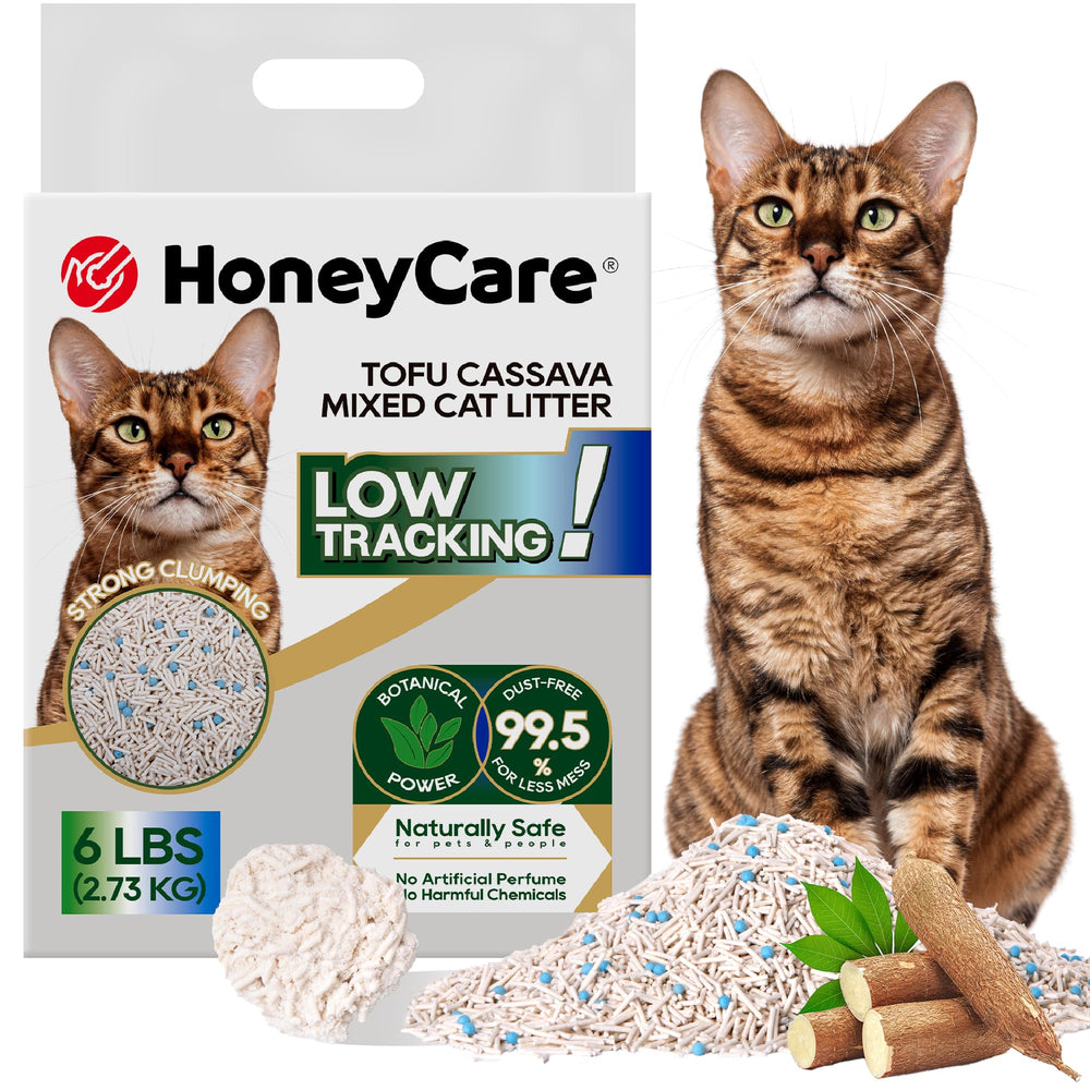 HoneyCare tofu yuca pellets: control de olores en la caja de arena