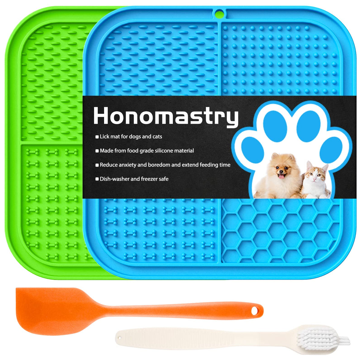 Honomastry Lick Mat fijado a la pared con ventosas para un baño tranquilo