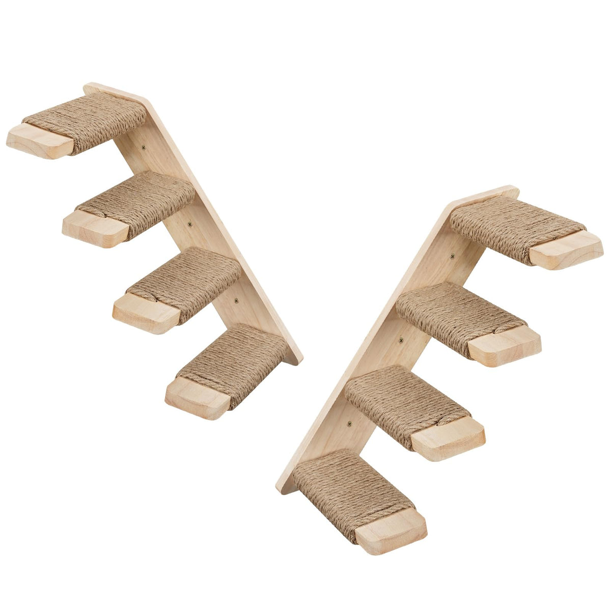 HOOBRO escaleras para gato en madera, cuatro niveles para subir con seguridad