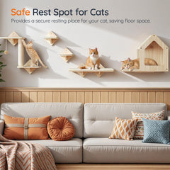 HOOBRO estante para gato con pasos, favorece exploración segura