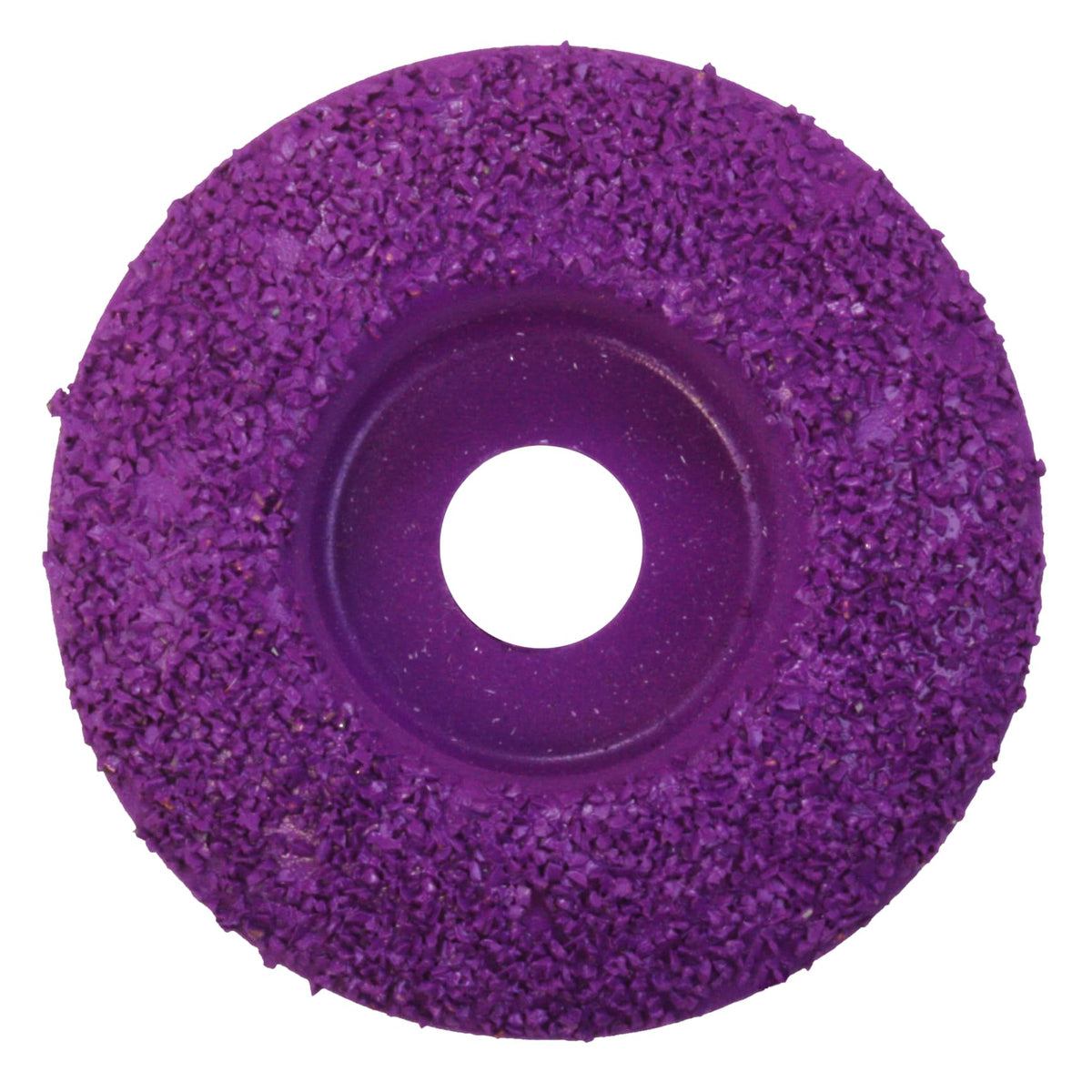 Hoof Boss disco cupula purpura grano fino para pulir pezuñas, acabado suave.