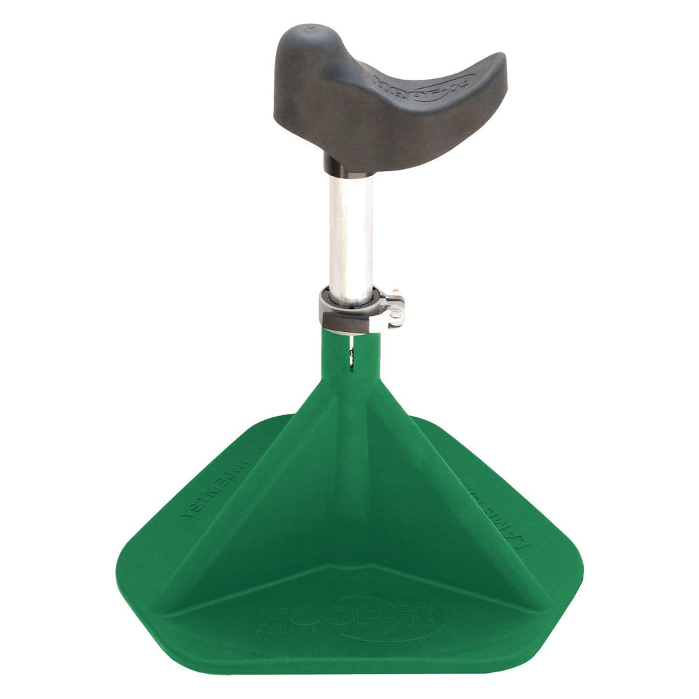 Hoof-It soporte para pezuñas verde, ideal para herrar y trabajar con comodidad