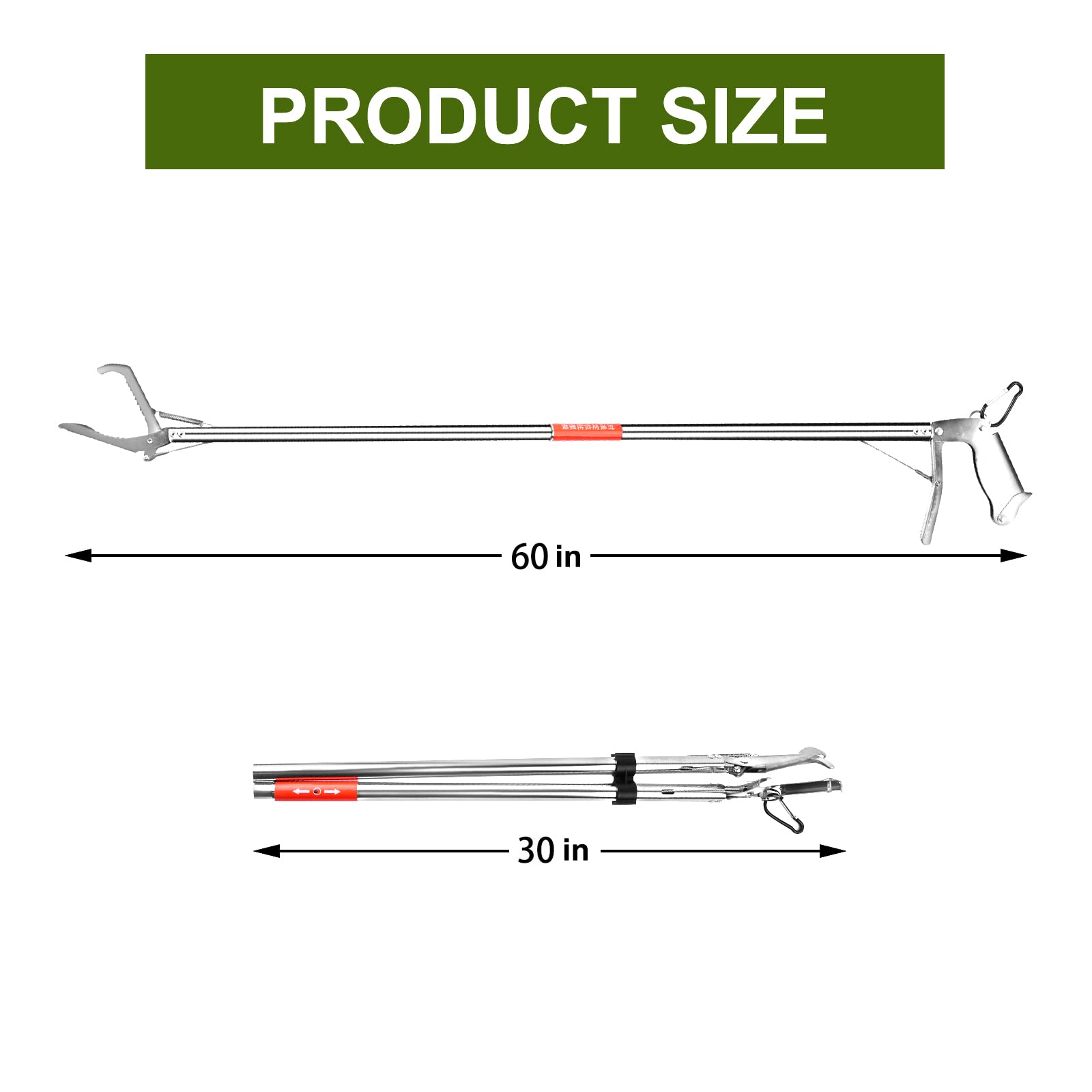 Pinzas serpiente HOOJUKE, mano ergonómica para uso prolongado.