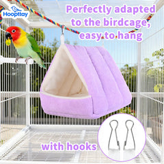 Hoopttay Bird Bed, nido cómodo de 7,5 pulgadas para aves pequeñas.