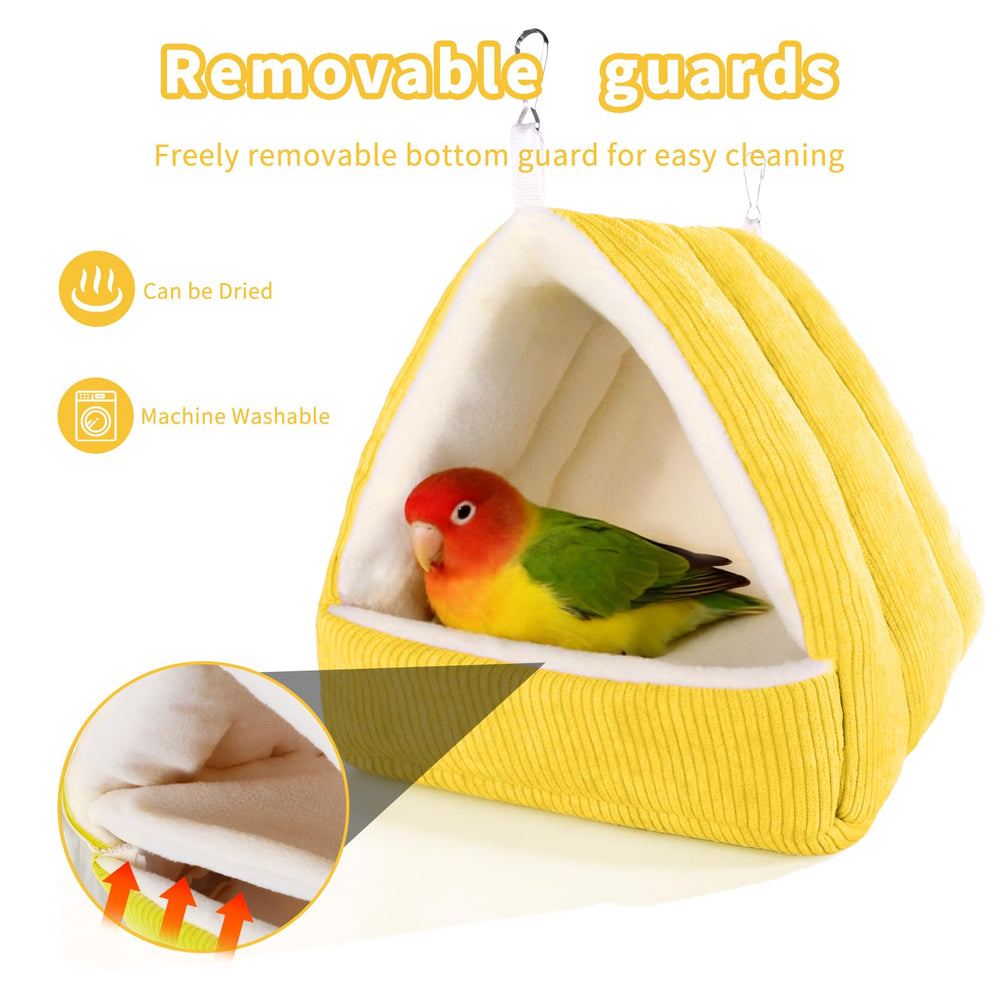 Hoopttay cama para aves, tamaño compacto, encaja en jaulas comunes.