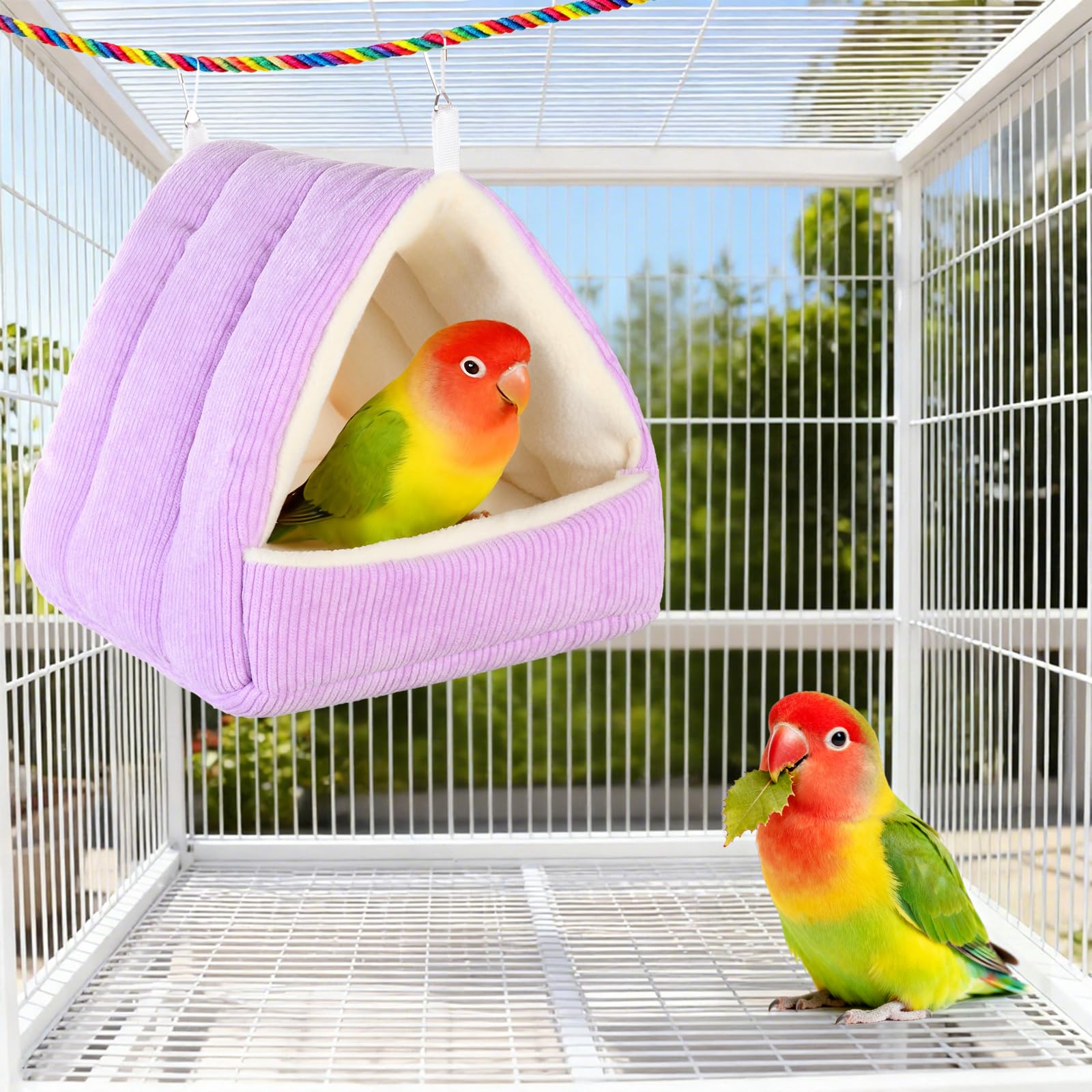Hoopttay limpieza fácil: cama de jaula con funda removible