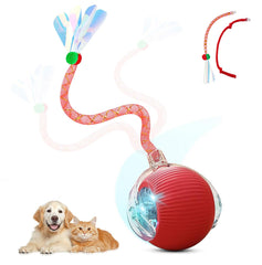 Hopezone bola interactiva para gatos en acción, juego dinámico y entretenimiento continuo.