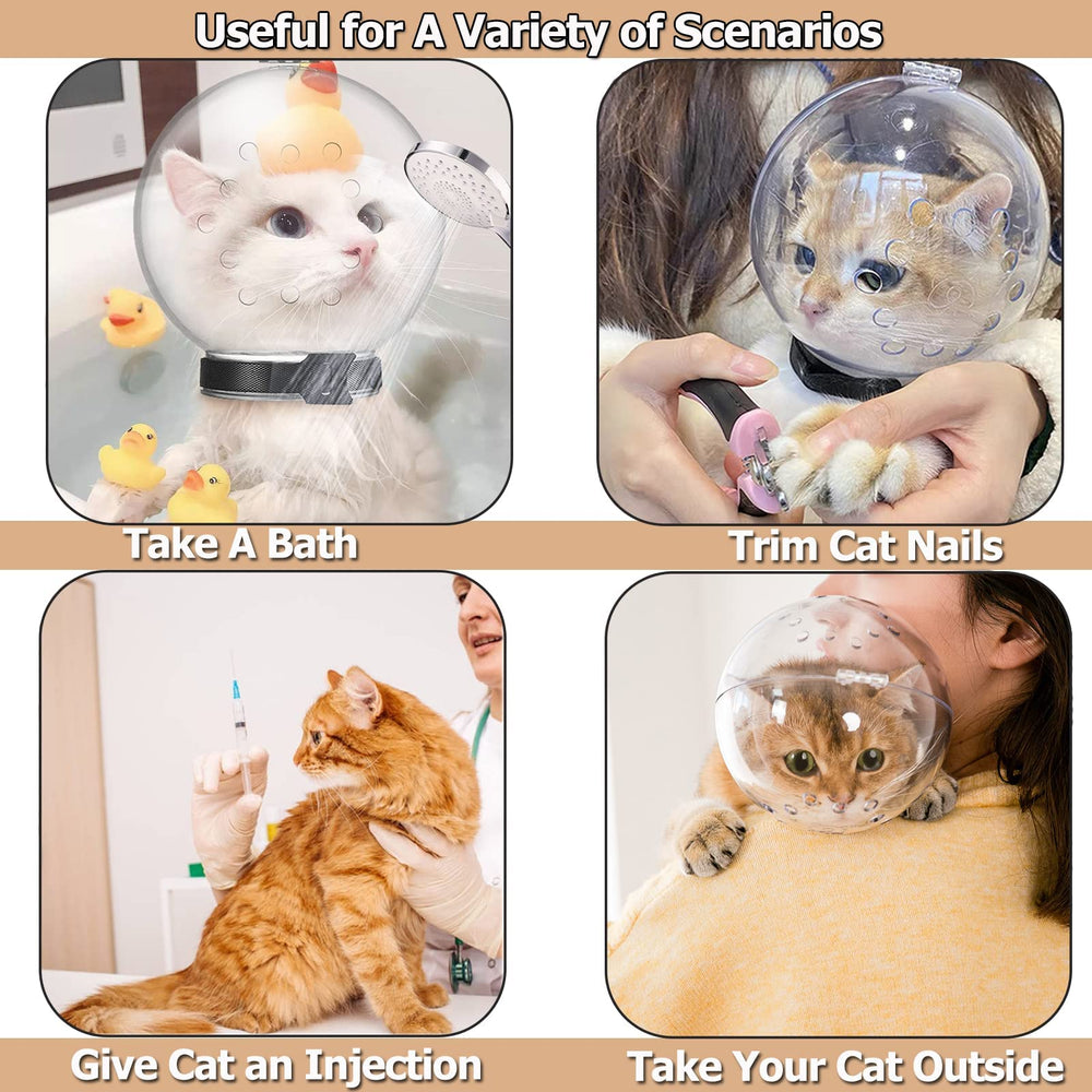 Hoqqf bozal gato claridad visual exterior para reducir la ansiedad durante el cuidado