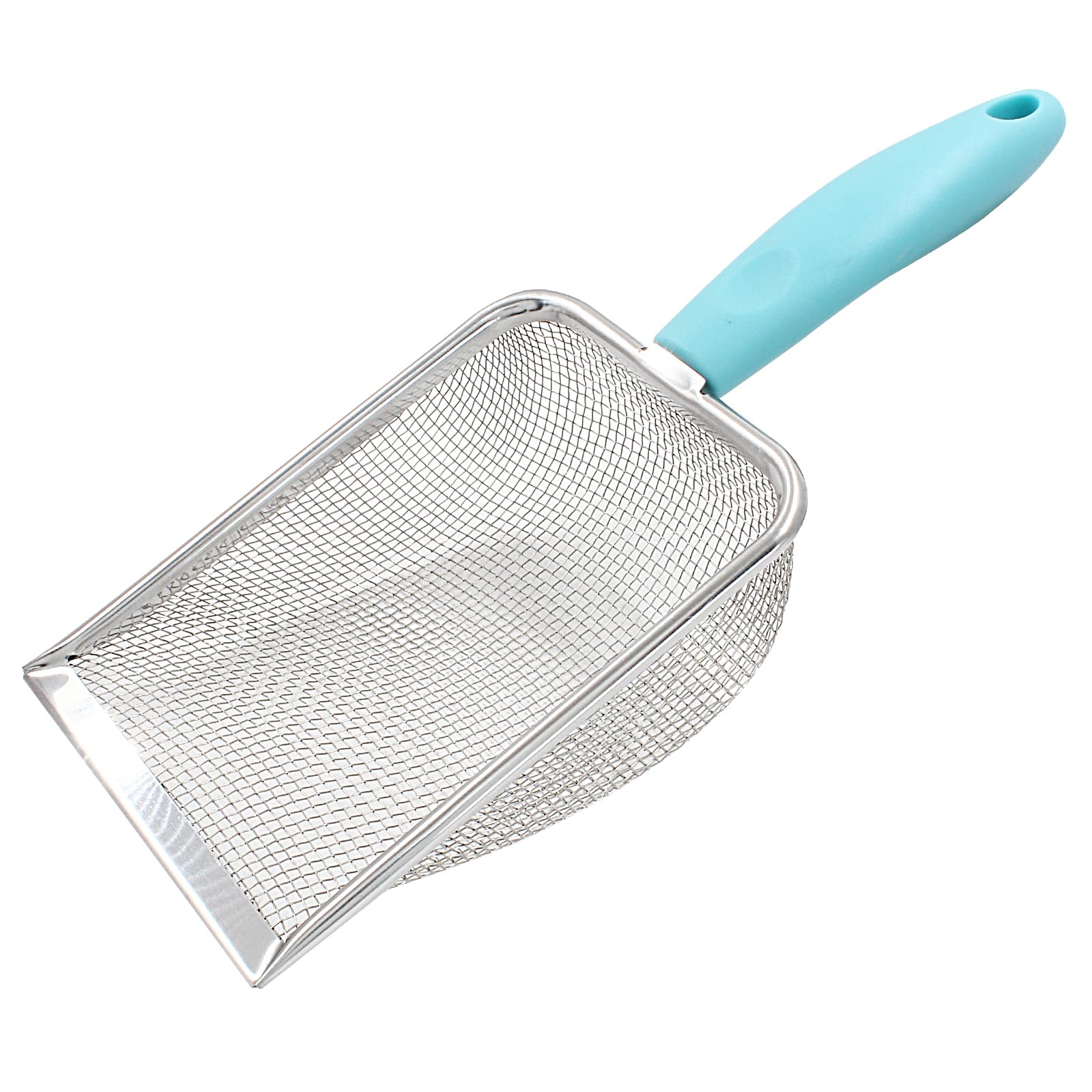 Pala Hordion para arena de gatos con malla 2 mm, limpieza rápida y eficiente.