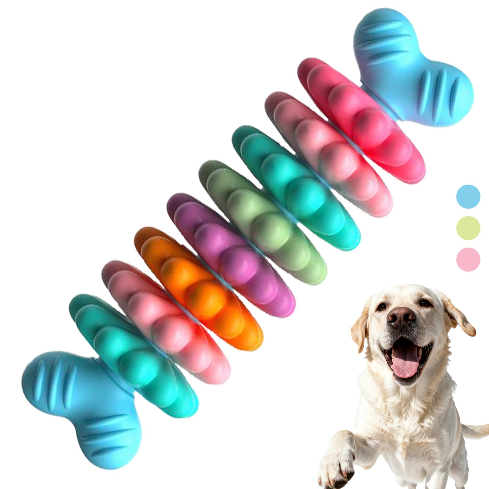 HORIBND Juguete mordedor cachorro-indestructible, ideal para mordidas intensas y juego seguro.