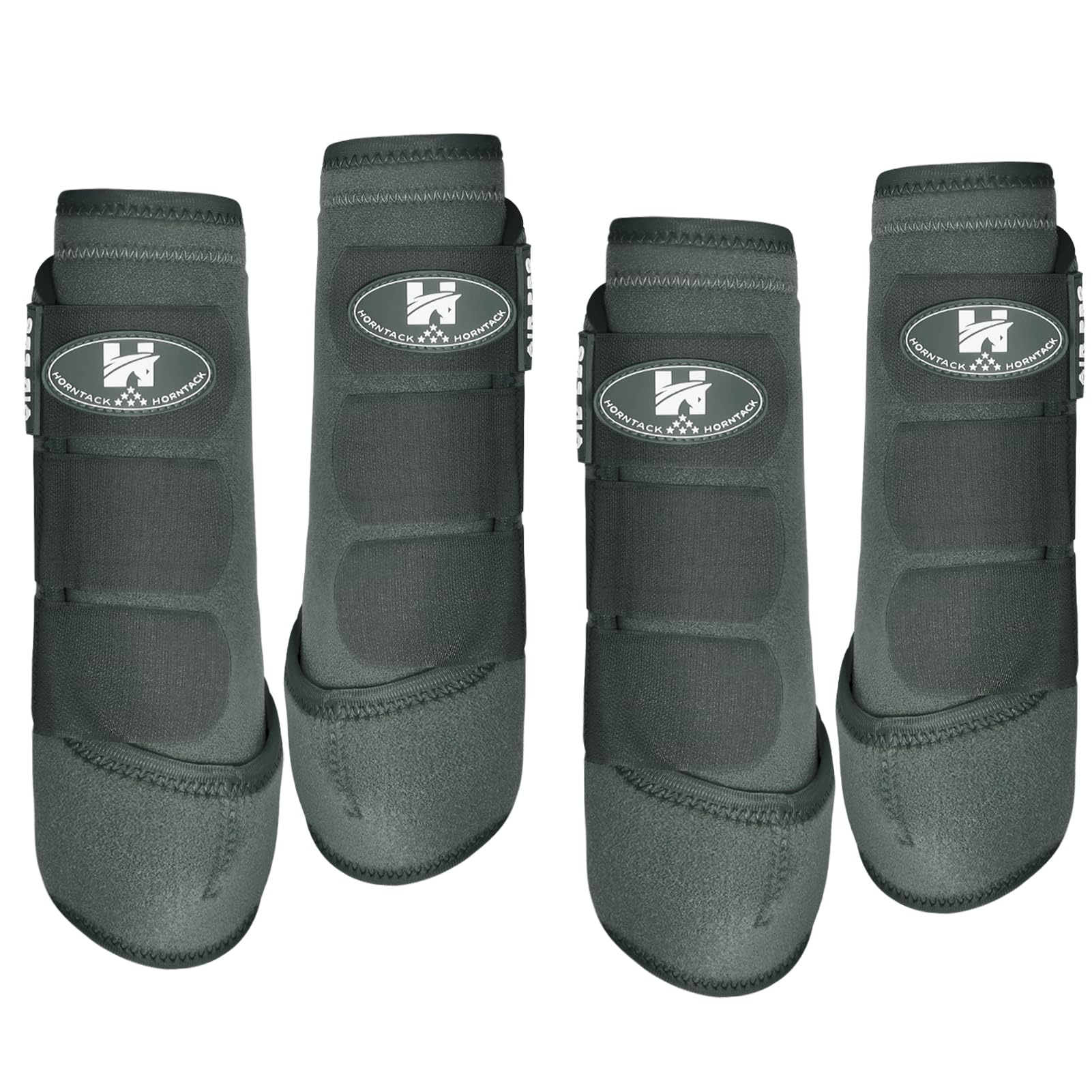 Horntack botas para caballo, vista general, ofrecen protección y comodidad durante entrenamientos al aire libre.