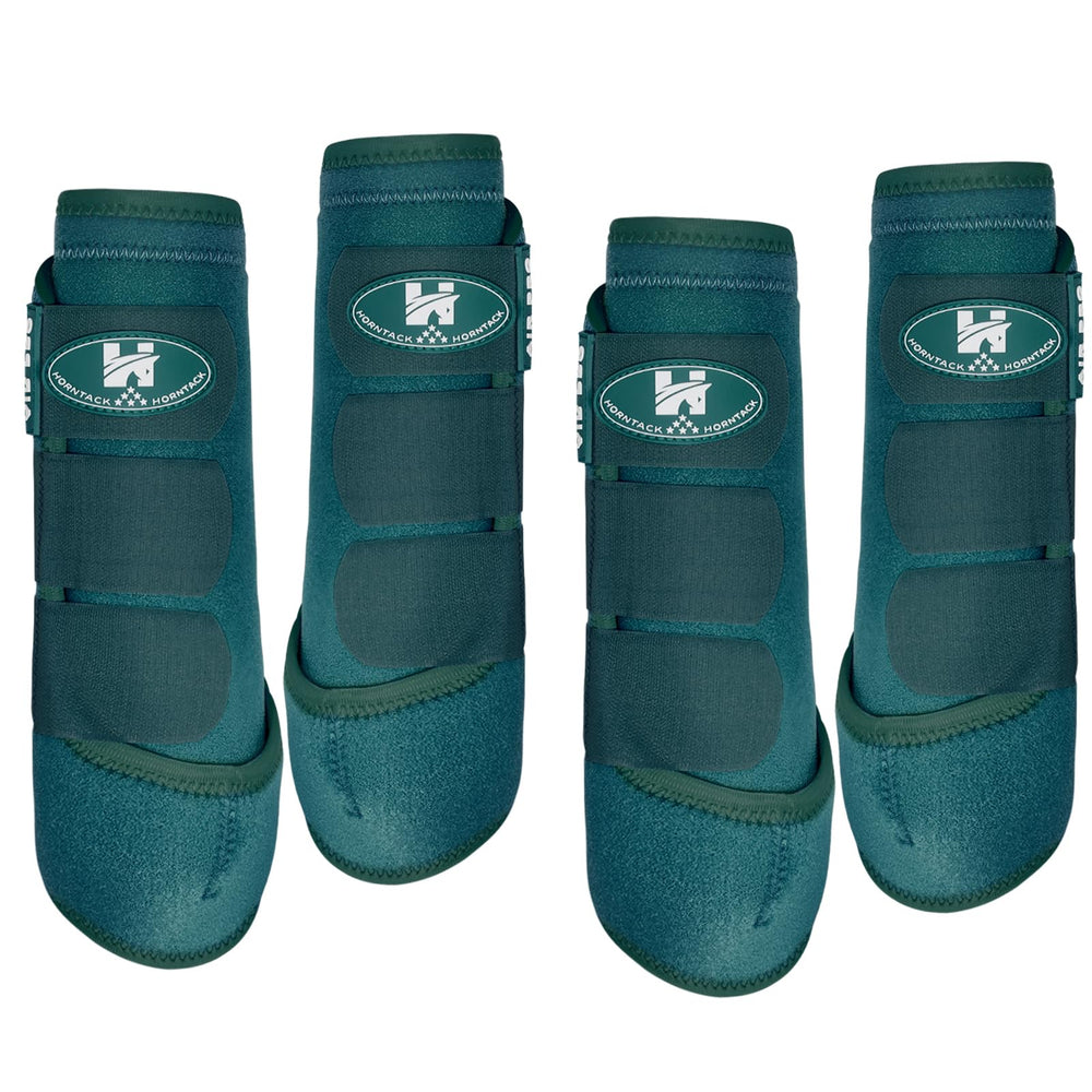Horntack botas protección tendones caballo turquesa exterior para entrenamiento seguro