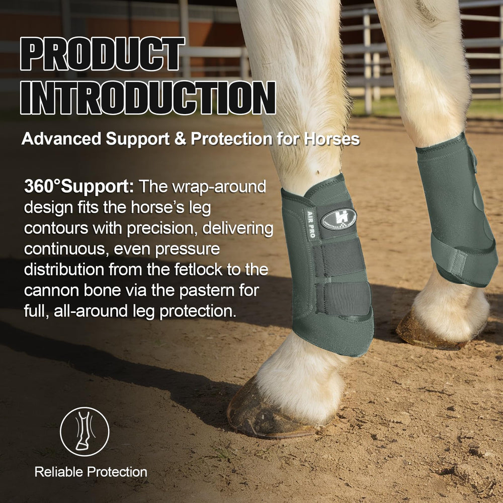 Horntack botas-splint caballo acolchado-sbr ofrece comodidad y absorción de impactos