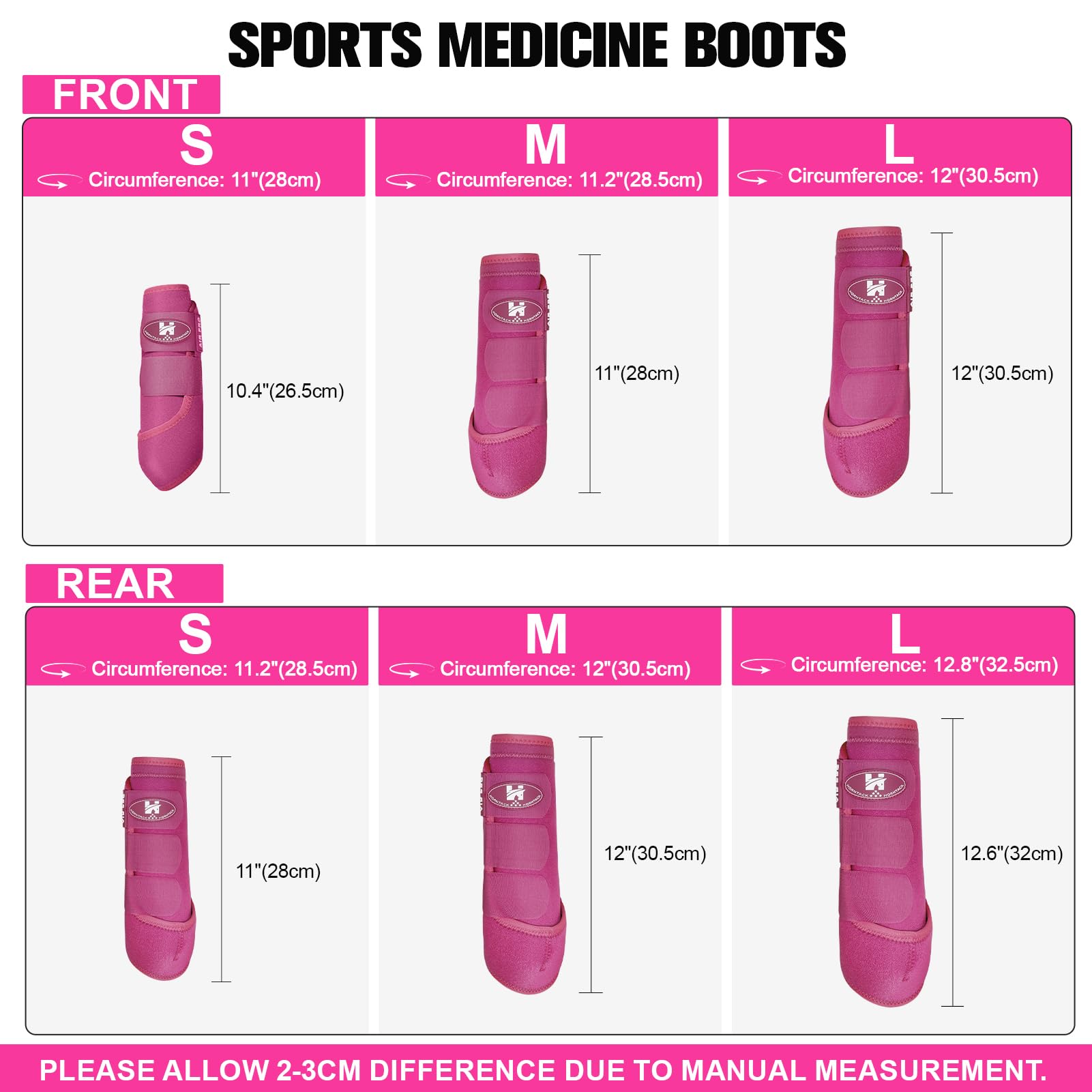 Botas Horntack Splint, vista lateral, ajuste seguro para movimientos vigorosos