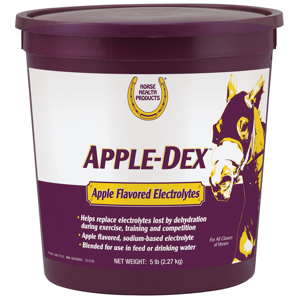 Horse Health Apple-Dex sabor manzana agradable para el caballo durante el día.