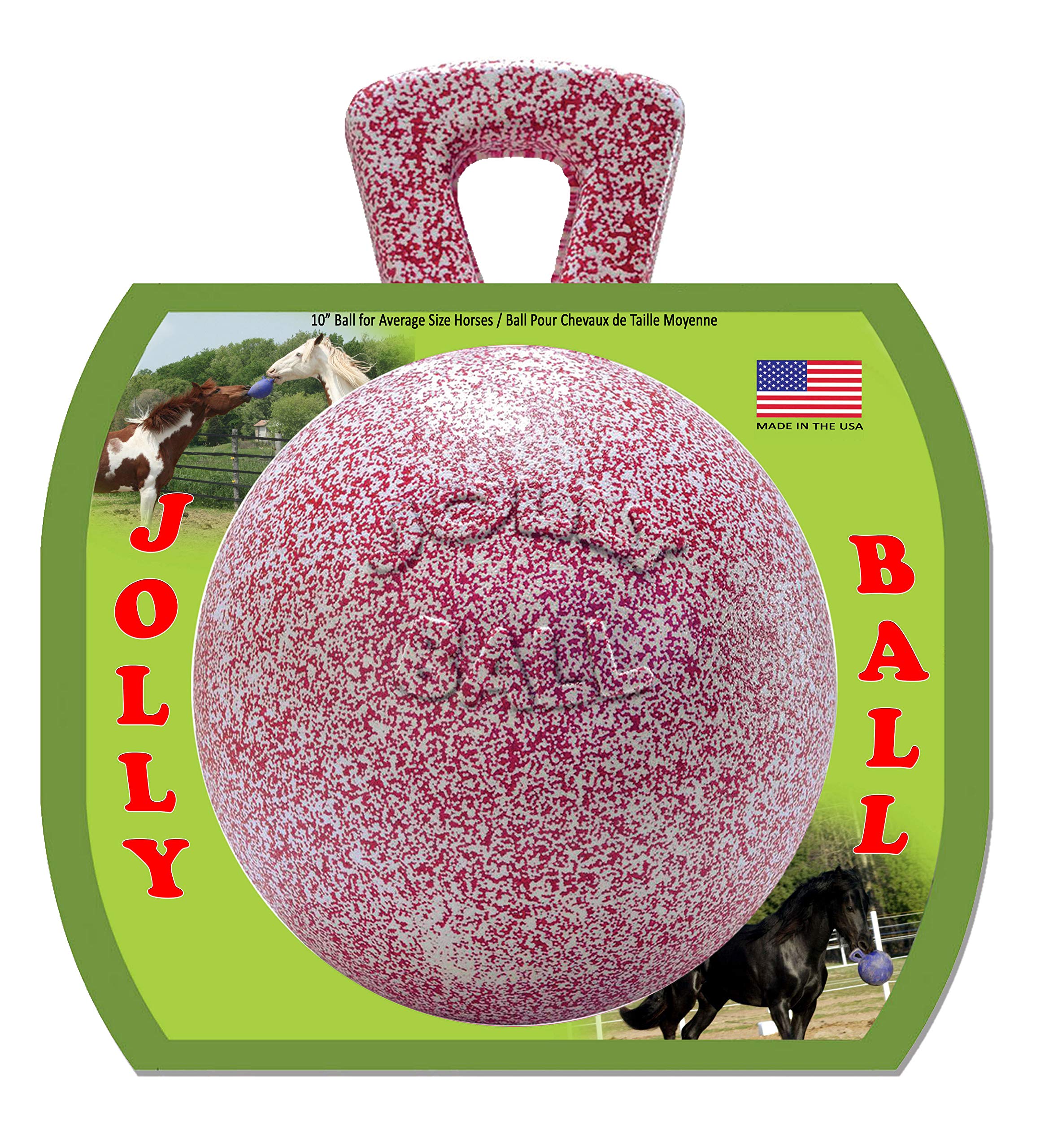 Jolly Ball Horsemen's Pride 10 pulgadas para caballos en exterior.