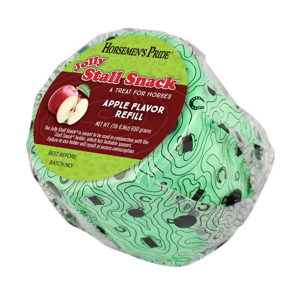 Golosinas de manzana Horsemen's Pride para establo, repuesto ideal para mantener ocupado al caballo.