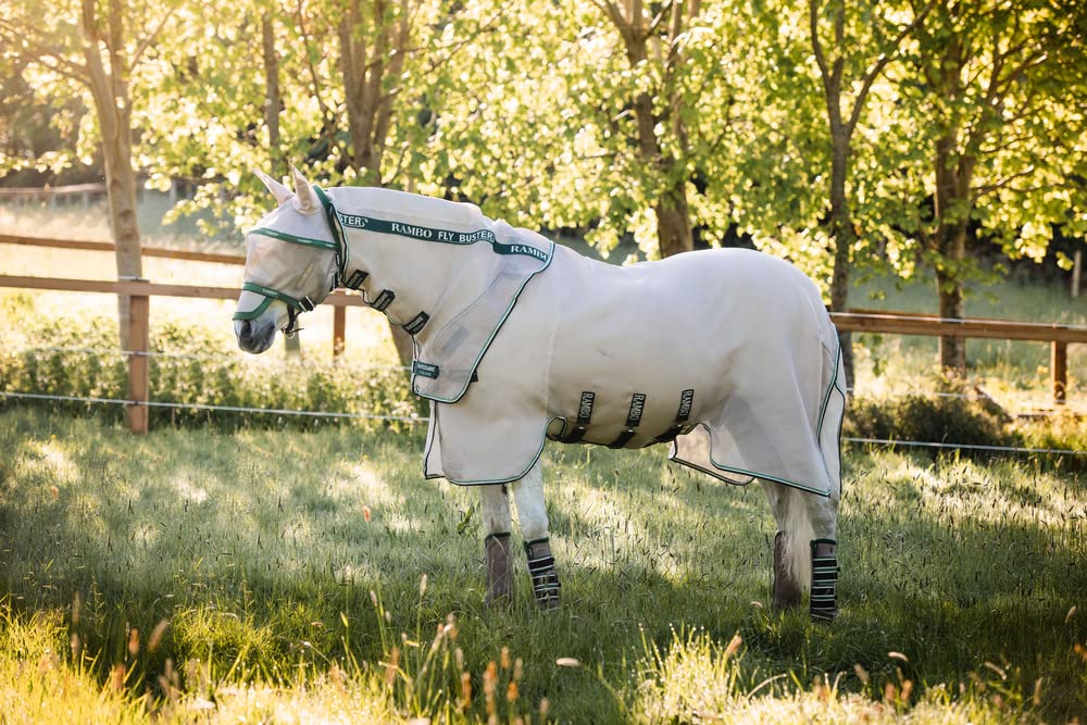 Horseware Rambo Flybuster, zona antiinsectos, protección de insectos para caballos en el exterior.