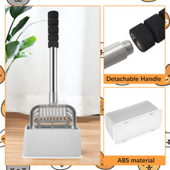Pala Hortsun de acero inoxidable, resistente para uso diario.