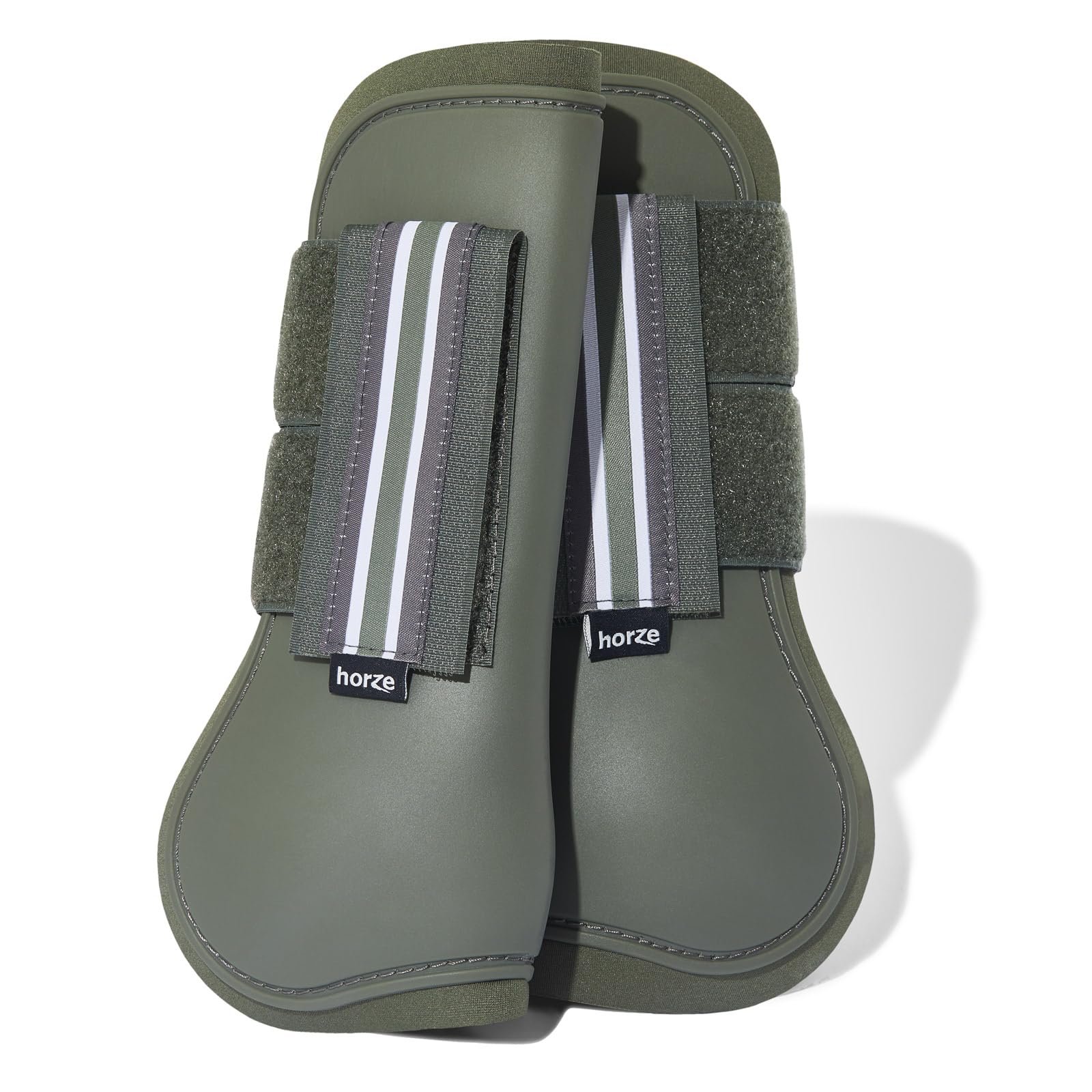 Horze Adepto botas de tendón, frontal abierta, protección ligera para saltos