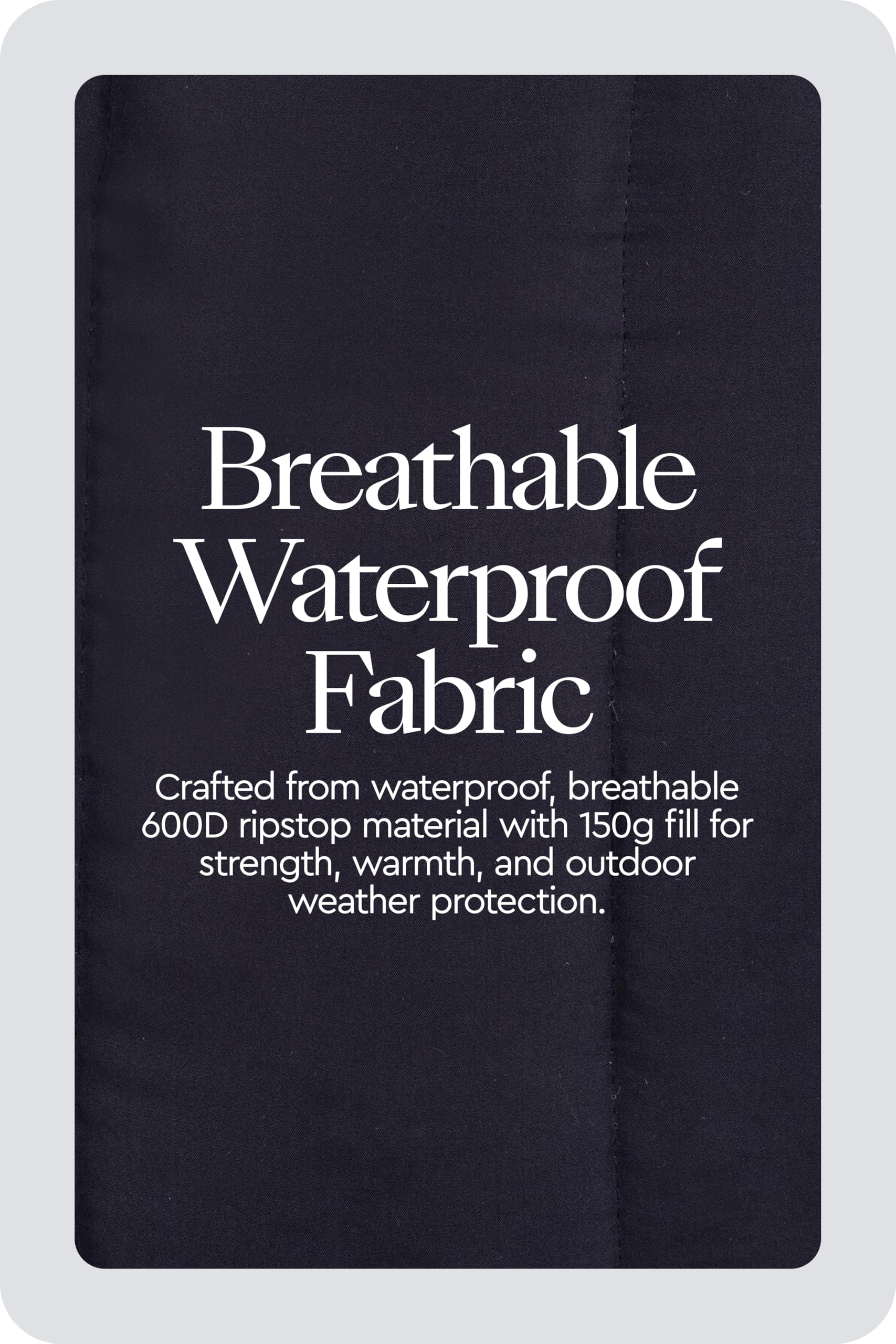 Manta impermeable 3000mm HORZE Glasgow con transpirabilidad.