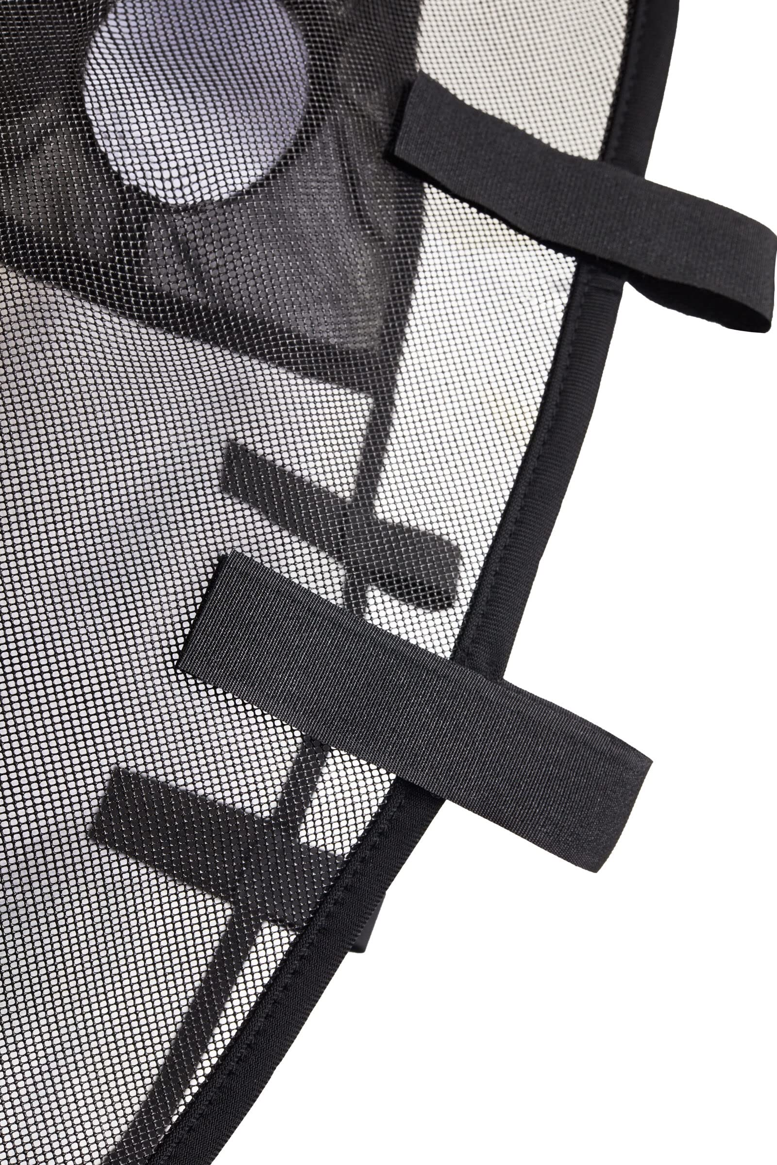 Horze máscara para brida negra XXL: talla amplia para caballos grandes.