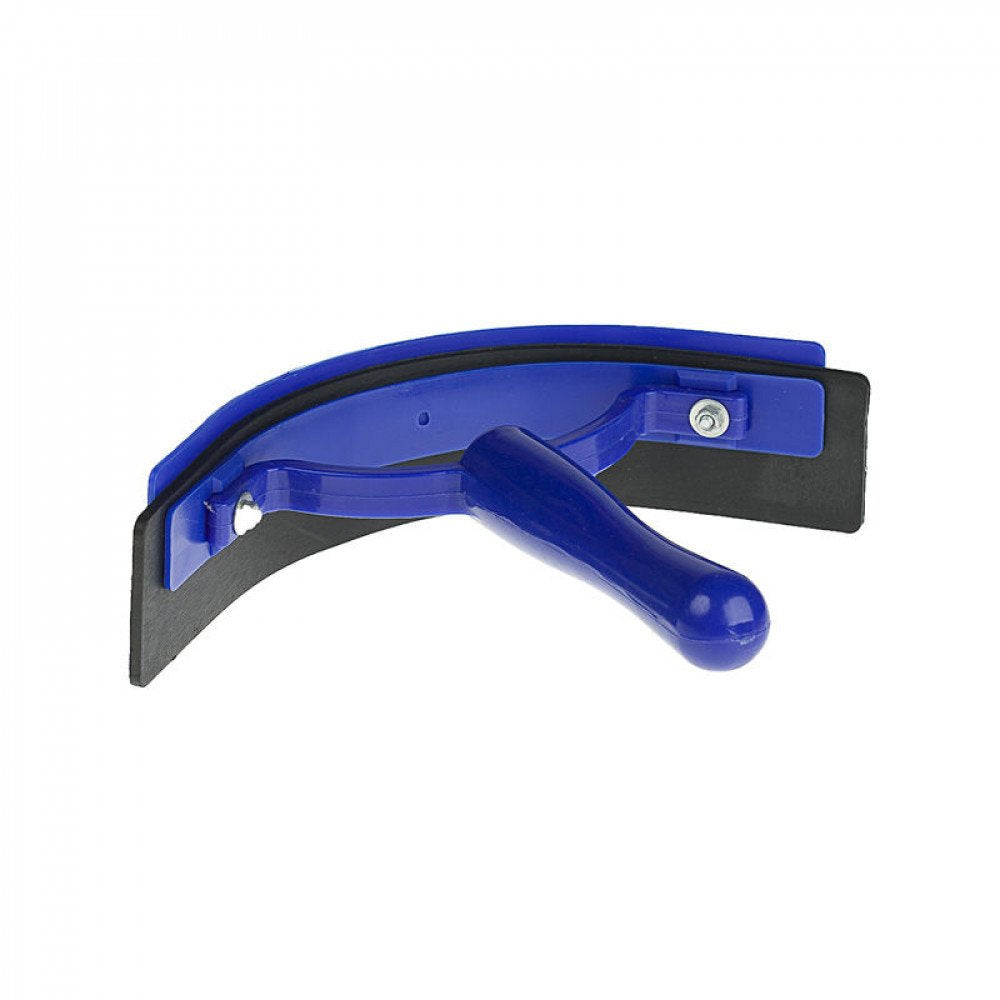 HORZE raspador de sudor de una mano azul con borde suave para limpiar sin irritar