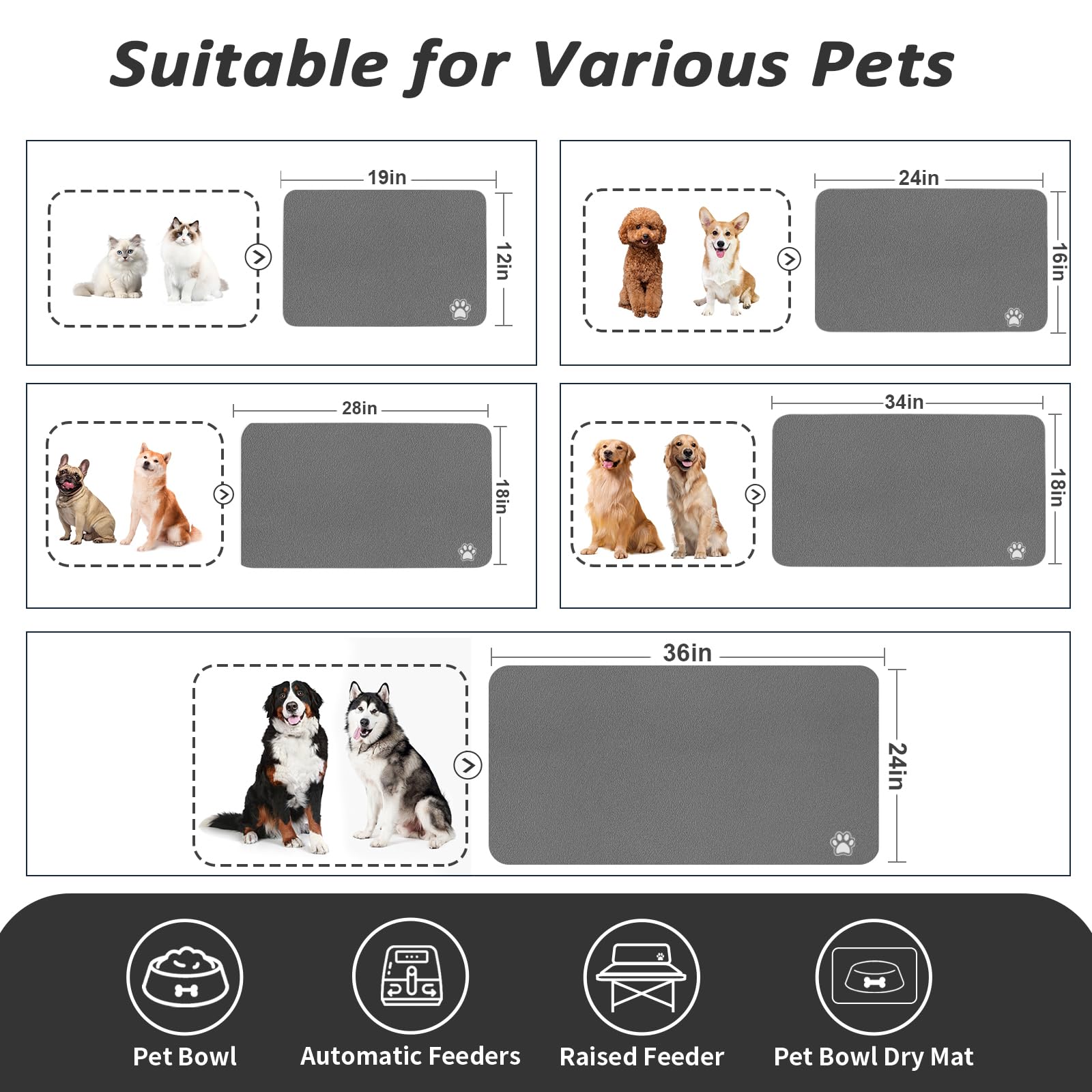 HotLive compatible con dos cuencos para perros o gatos