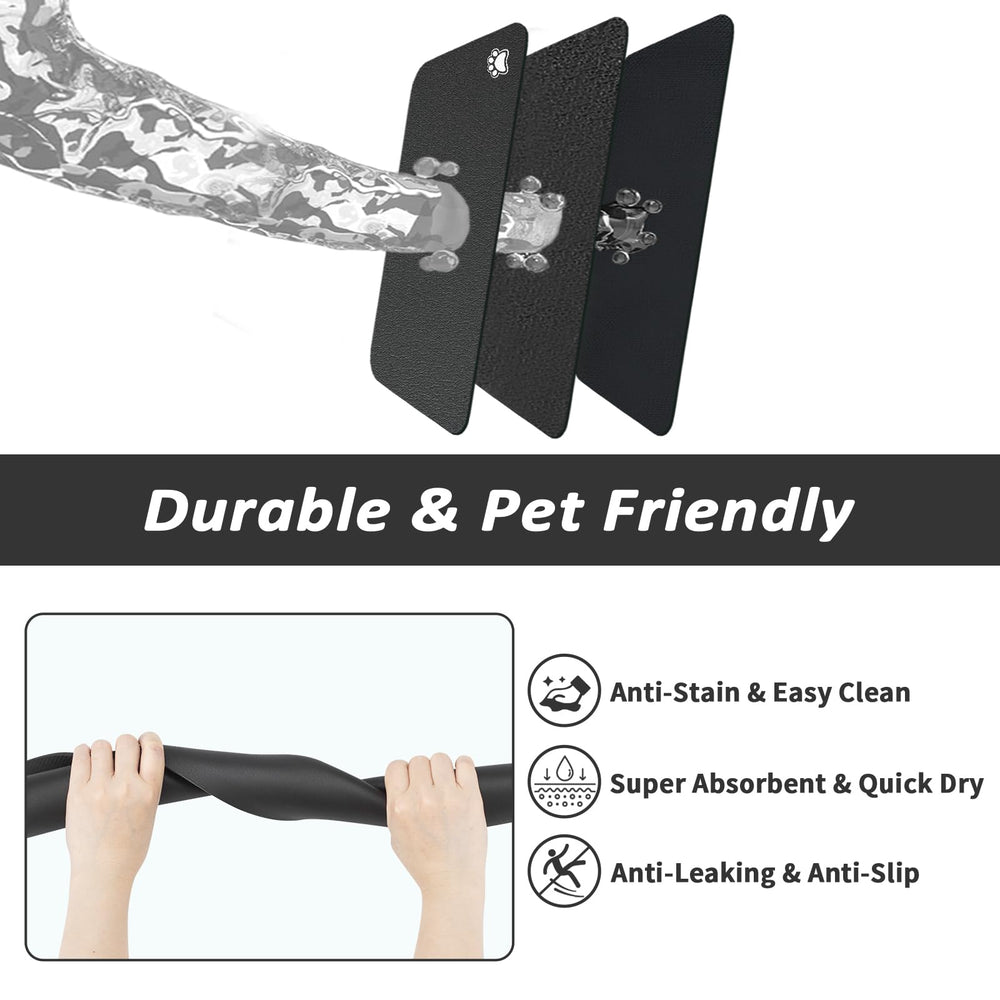 HotLive tapis-protection-sol-anti-fuite-anti-tache: idéal sous les bols et distributeurs.