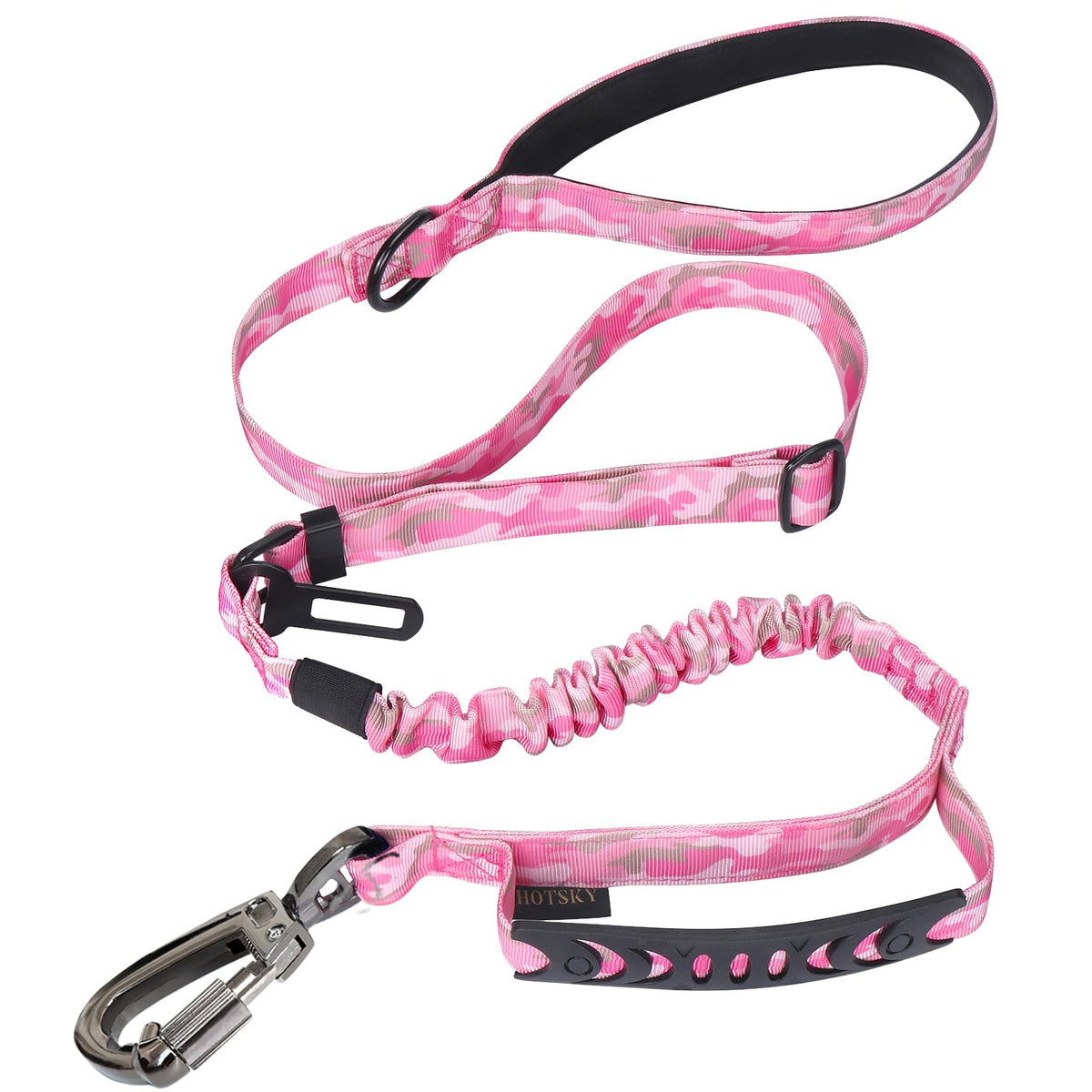 Laisse tactique Hotsky pour chiens, robustesse et performance lors des promenades.