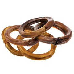 Hotspot Pets Anillos bully-stick 4 pulgadas, premio duradero para perros.