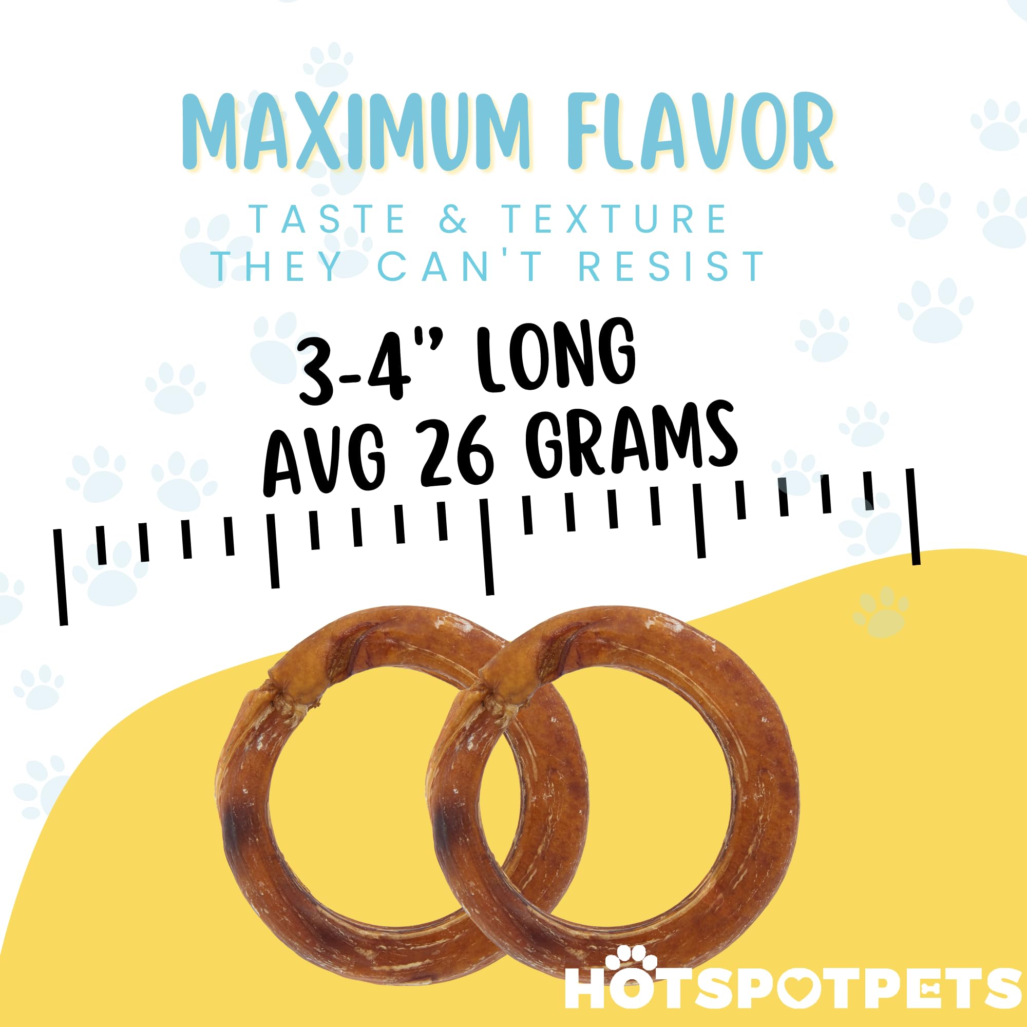 Hotspot Pets: anillos Bully Stick sin granos para perros sensibles.