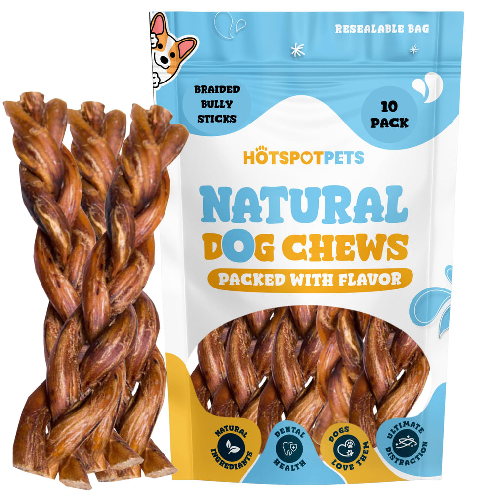 Hotspot Pets Bully Sticks 100% carne natural, digestibles y fáciles de digerir.