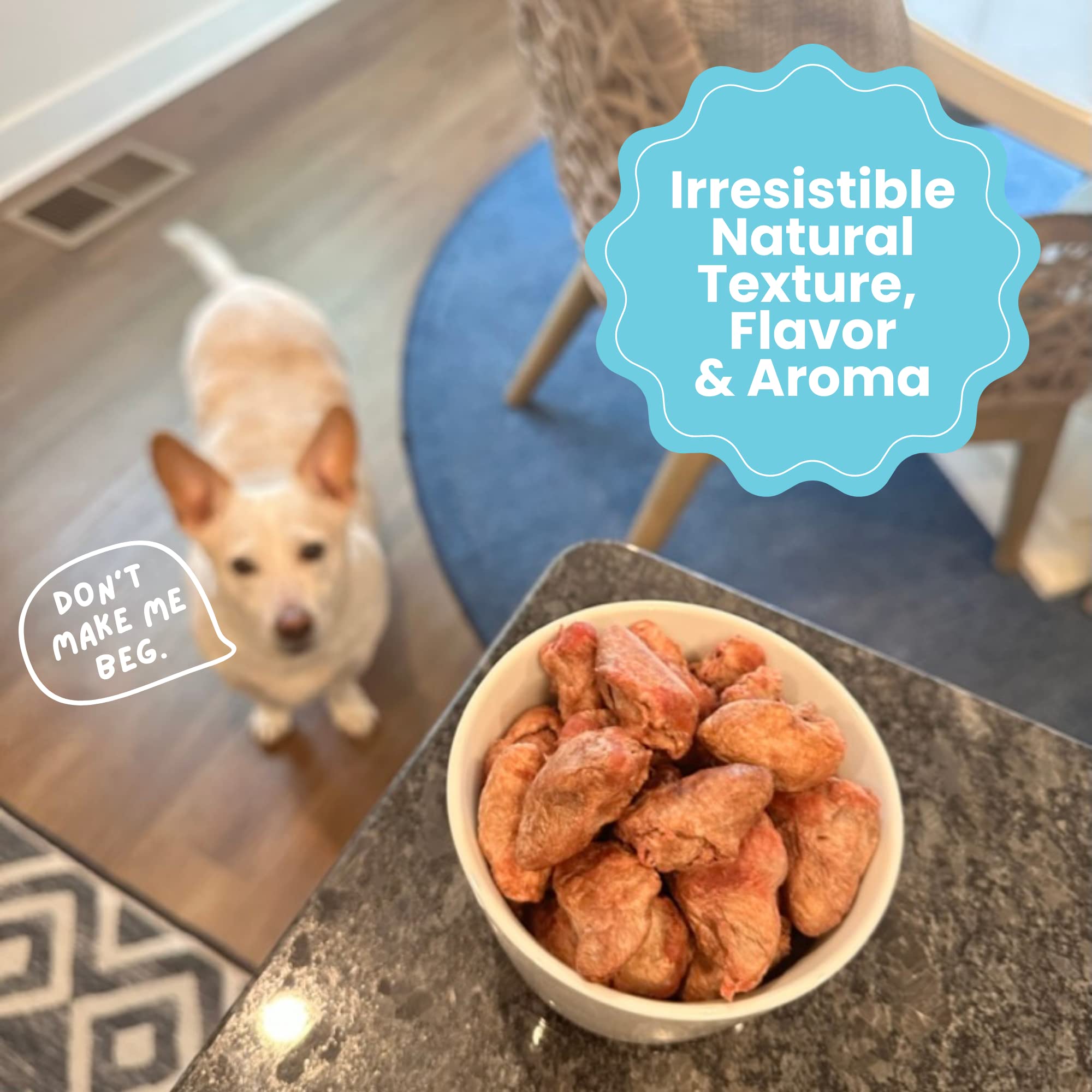 Producto libre de conservantes en corazones de pollo Hotspot Pets