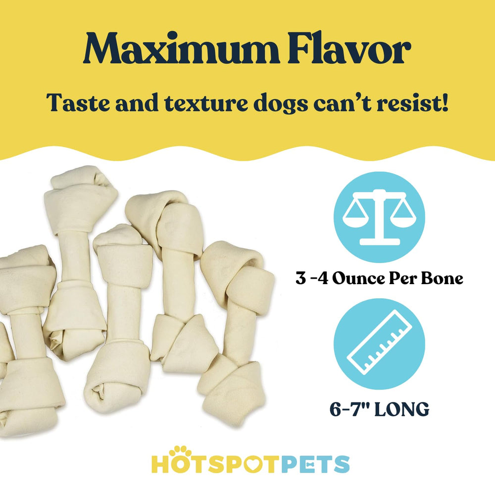 Hotspot Pets masticables de res, pasto, 6-7 pulgadas para diversión segura