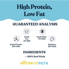 hotspot pets palitos de res 6 pulgadas: sin cuero crudo, opción natural