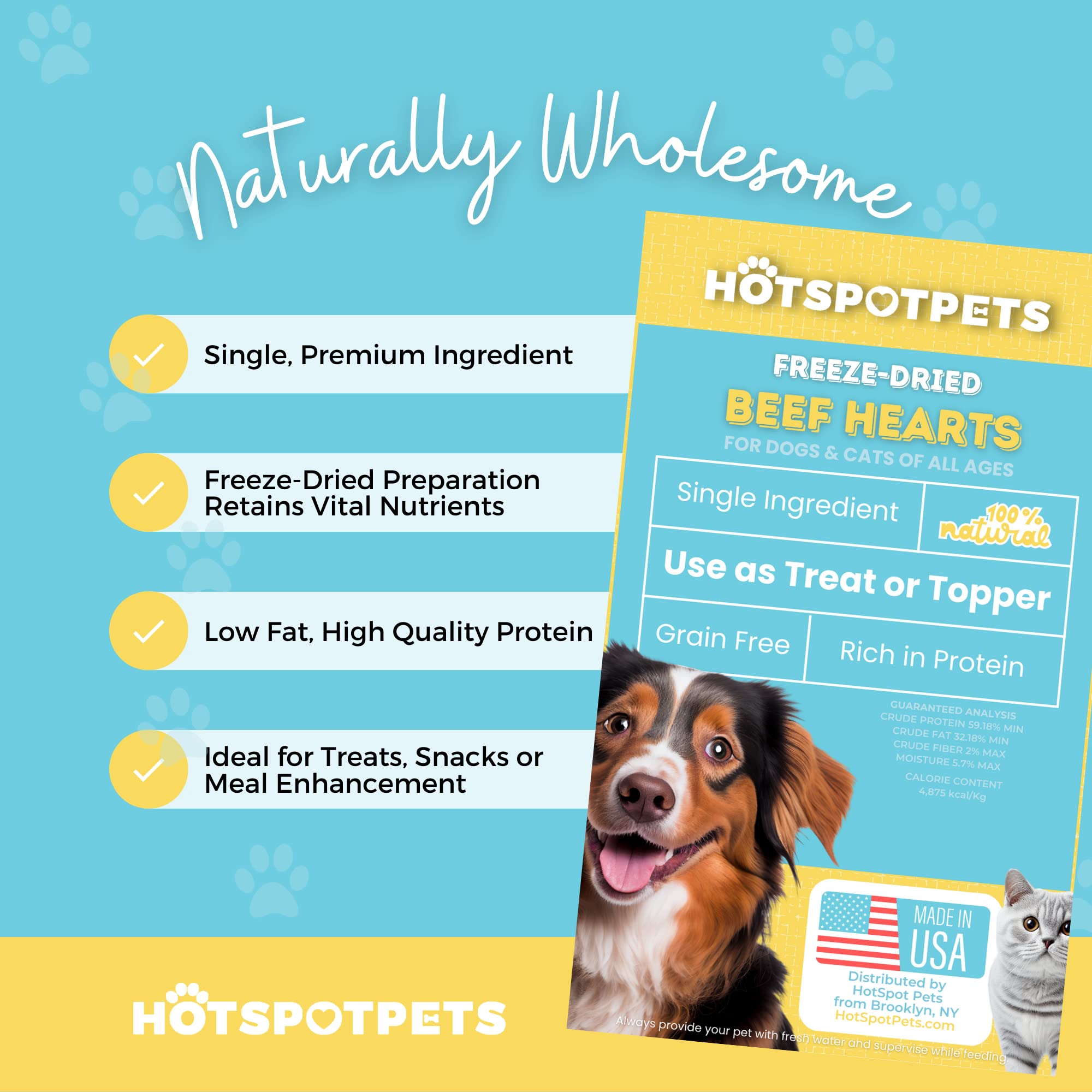 Hotspot Pets snack-para-gatos-y-perros, apto para varias mascotas.