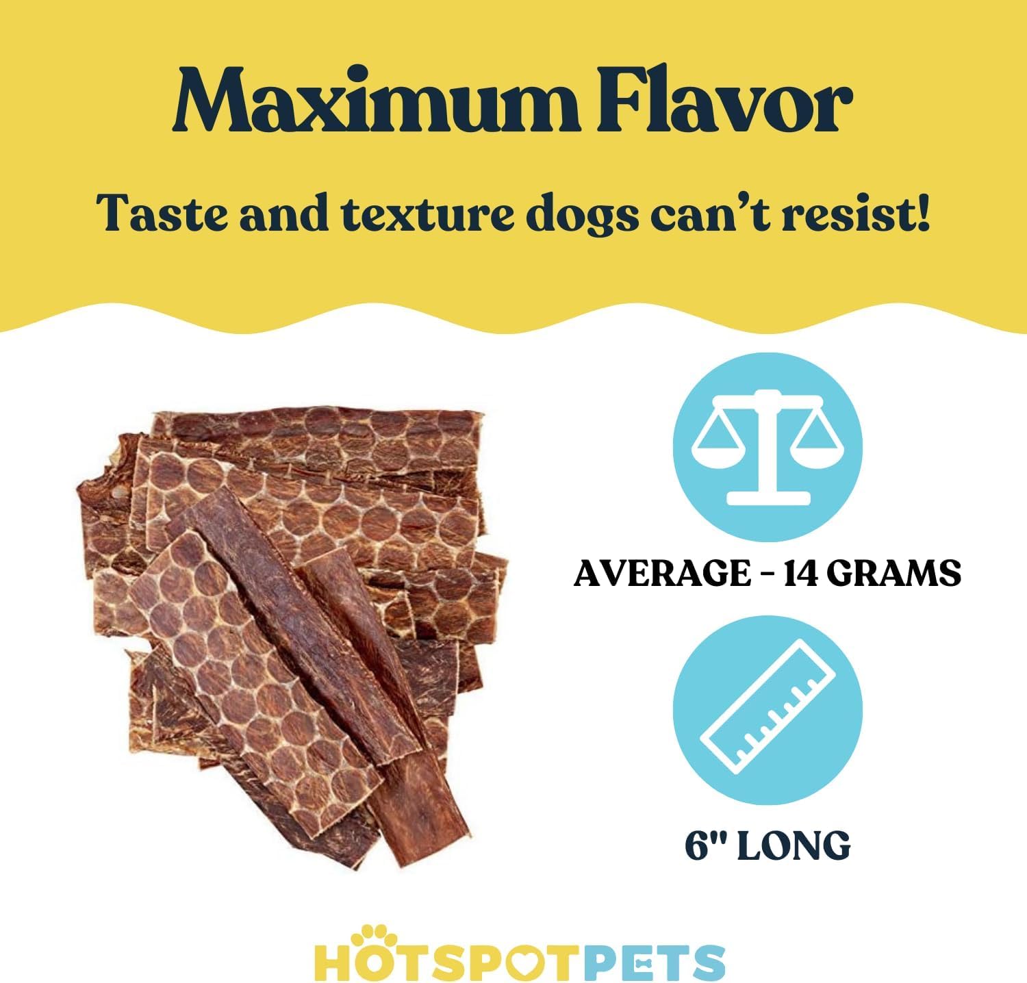 HotSpot Pets snack de res para perros: sin conservantes ni hormonas.